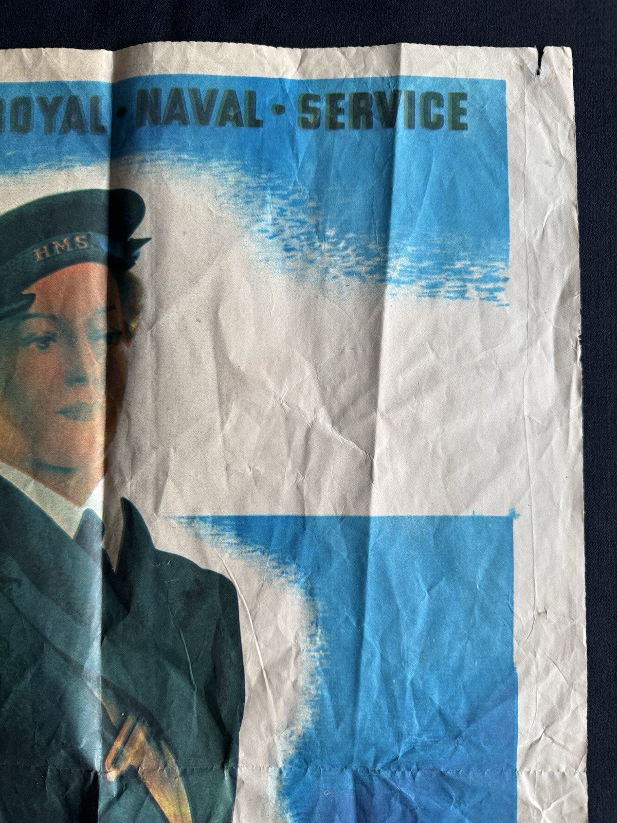 Join The Wrens WRNS Recruitment Poster Believed Original WW2 Era Propaganda