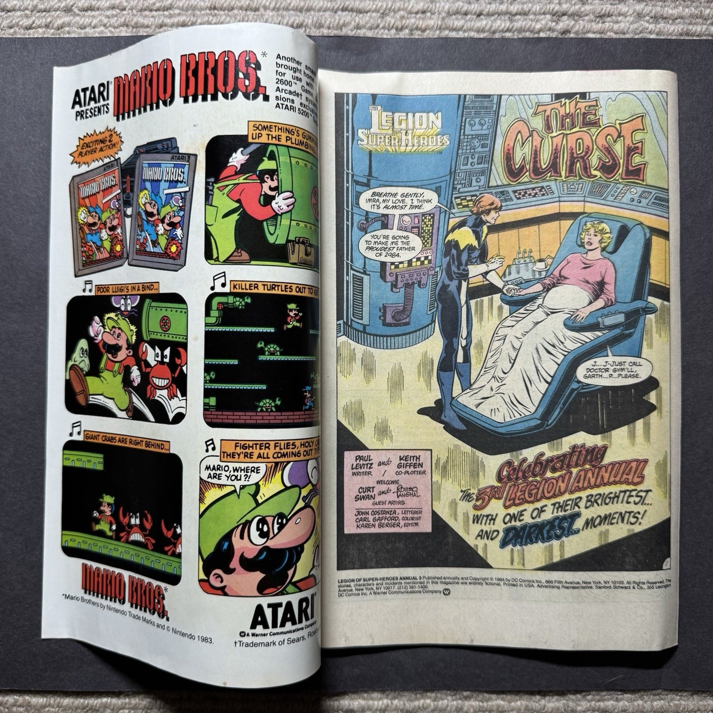 Legion Of Super-Heroes Annual 3 - Copper Age Dc Comics 1984