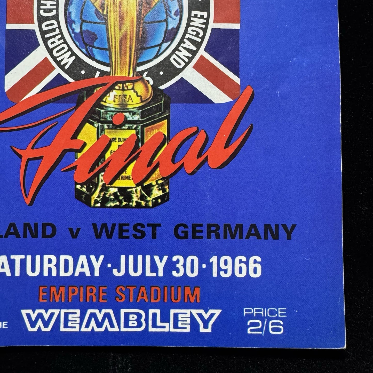 1966 World Cup Final Programme ORIGINAL England v West Germany Clean No Writing