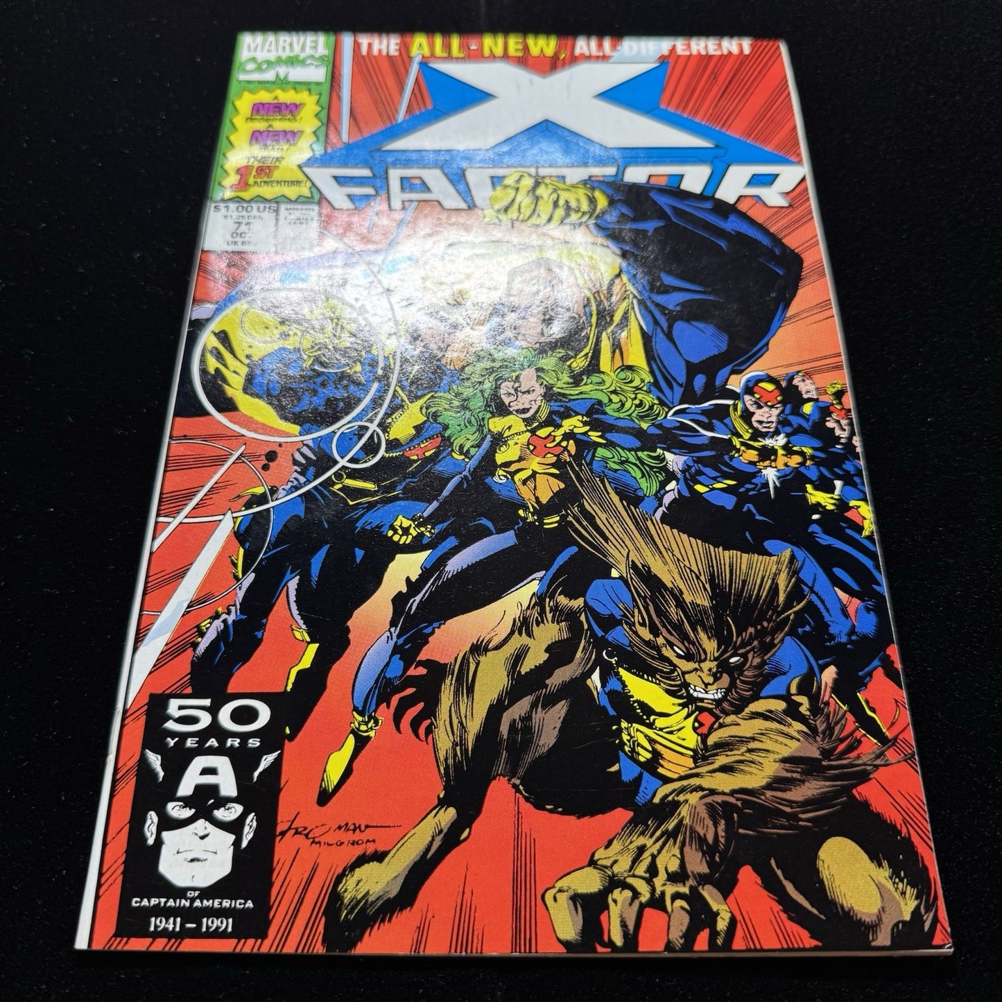 X-Factor 71 - 1st team App Of The New X-Factor - Copper Age Marvel Comics 1991