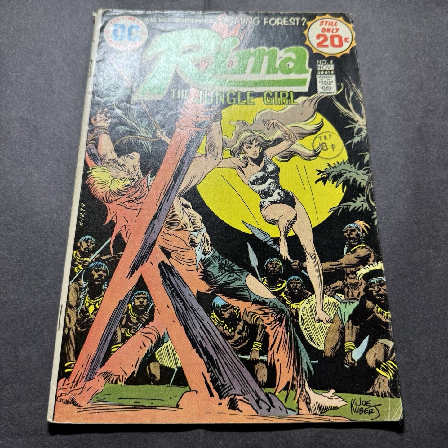 Rima The Jungle Girl 4 - Bronze Age Dc Comics 1974