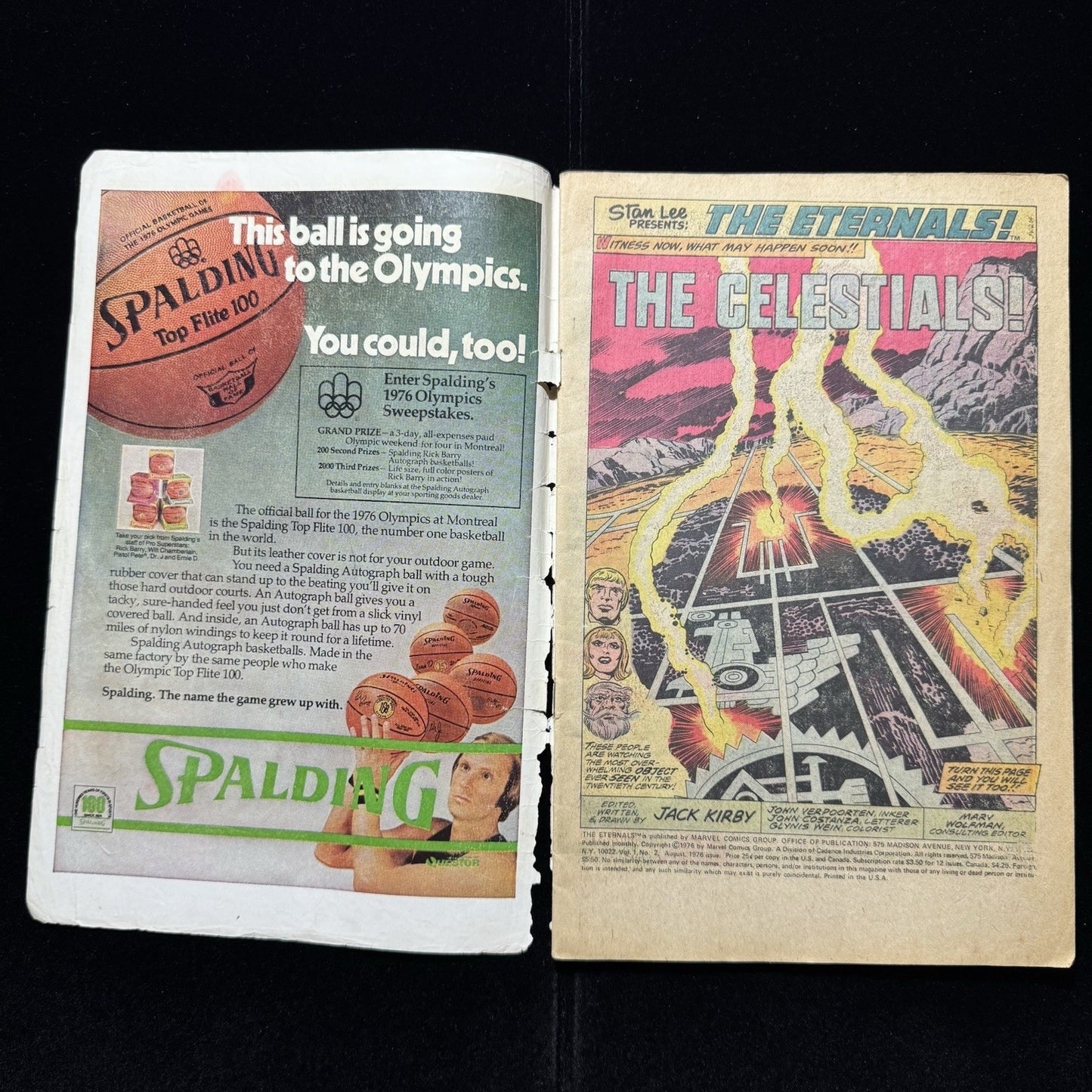 Eternals 2 - 1st App Arishem, 2nd App Eternals - Bronze Age Marvel Comics 1976