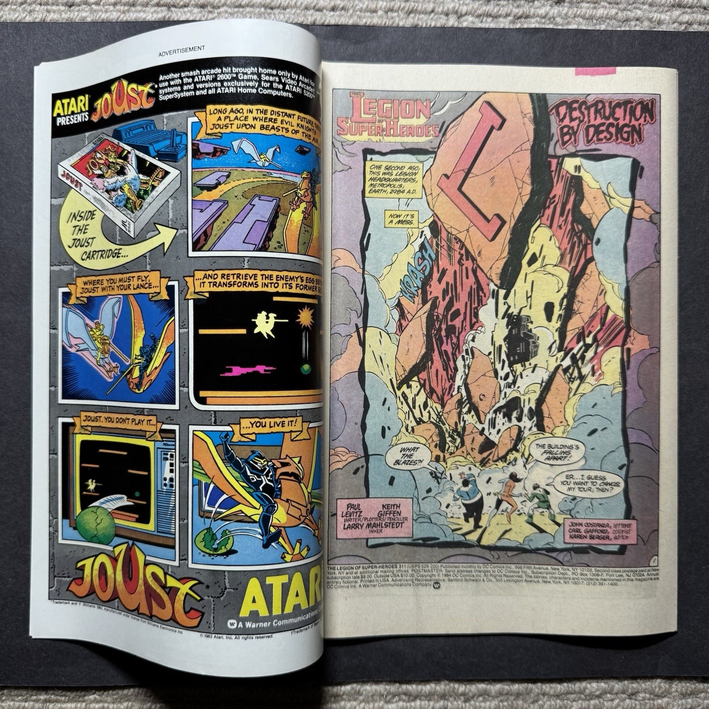 Legion Of Super-Heroes 311 - Copper Age Dc Comics 1984