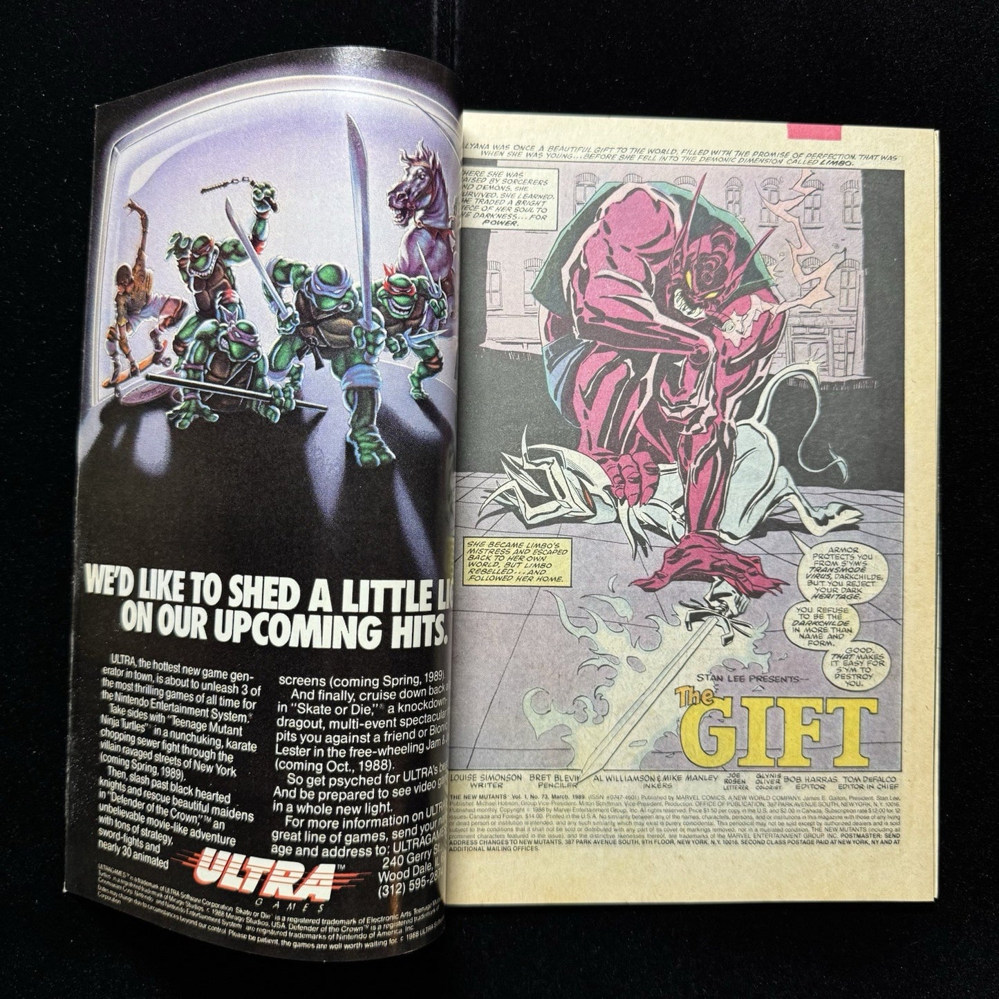 New Mutants 73 - Copper Age Marvel Comics 1989