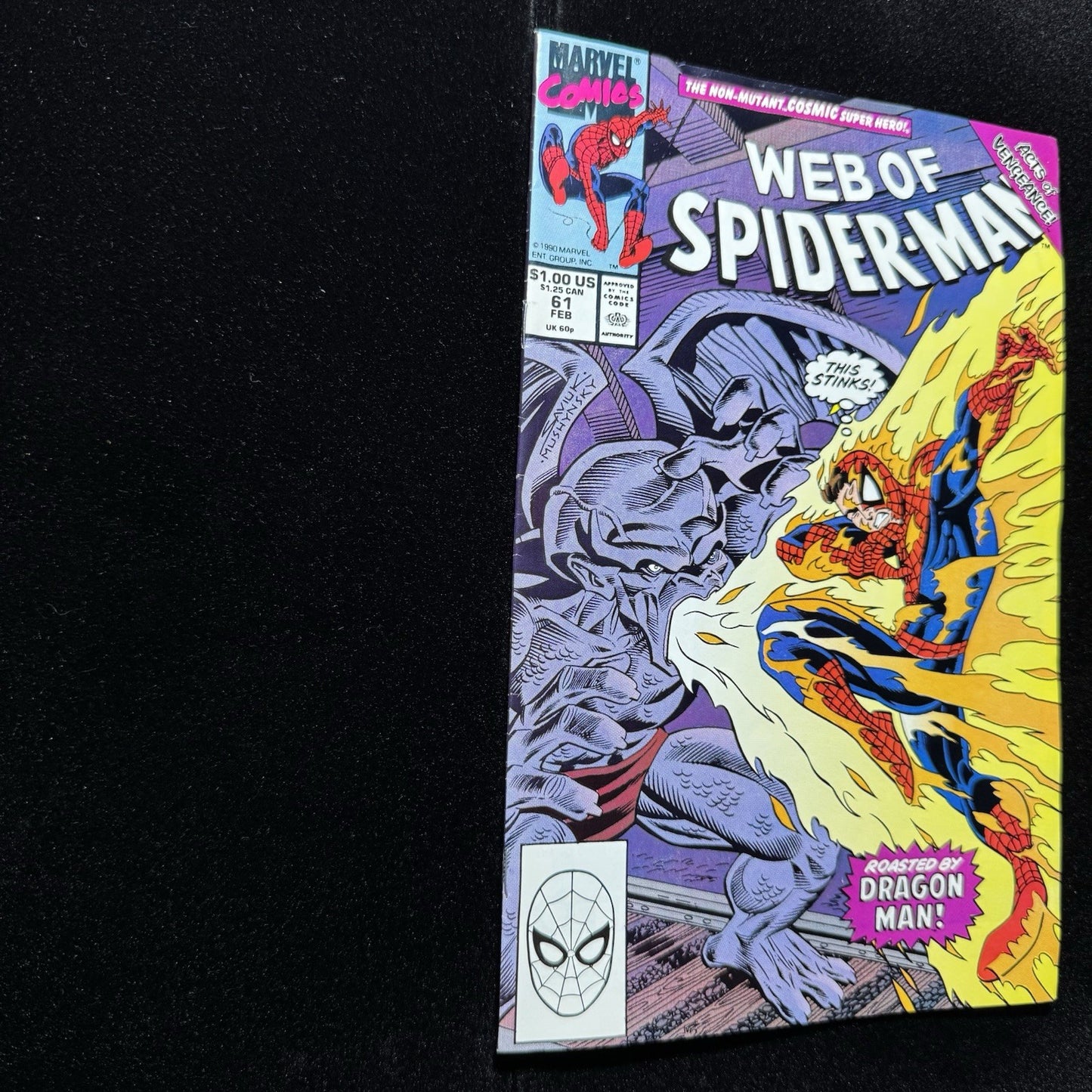 Web Of Spider-Man 61 - Copper Age Marvel Comics 1990
