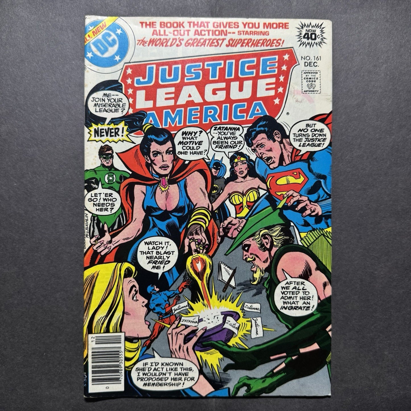 Justice League 161 - Zatanna Joins The JLA- Bronze Age Dc Comics 1978