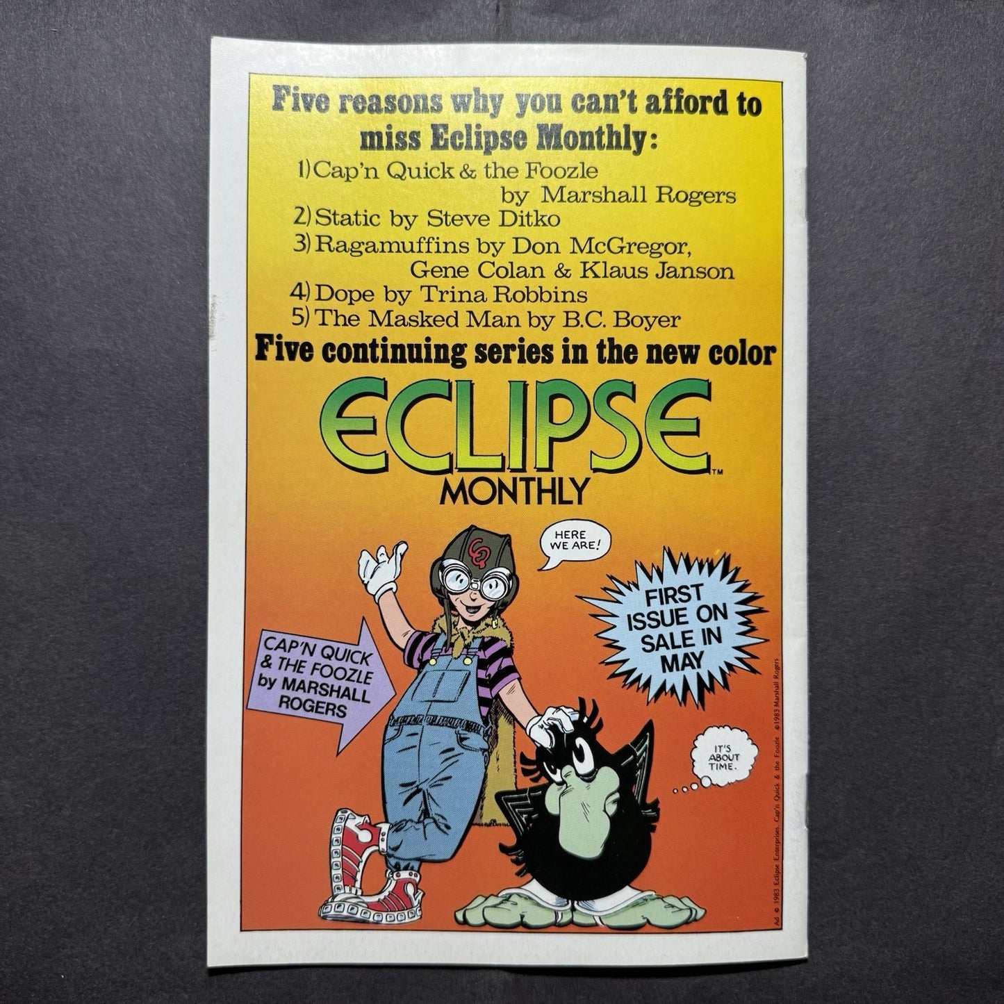 DNAgents 1 - 1st Appearance Of DNAgents - Bronze Age Eclipse Comics 1983