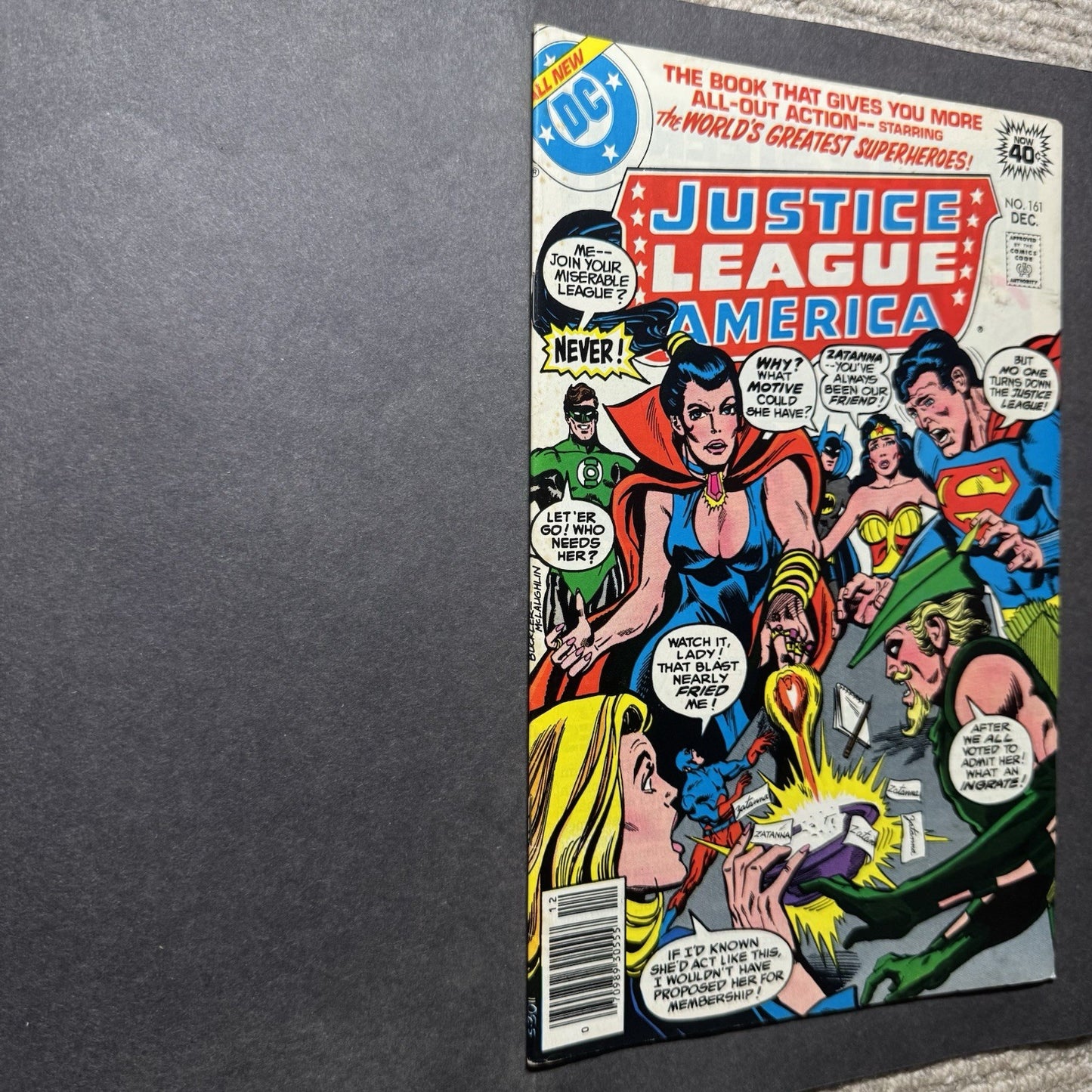 Justice League 161 - Zatanna Joins The JLA- Bronze Age Dc Comics 1978