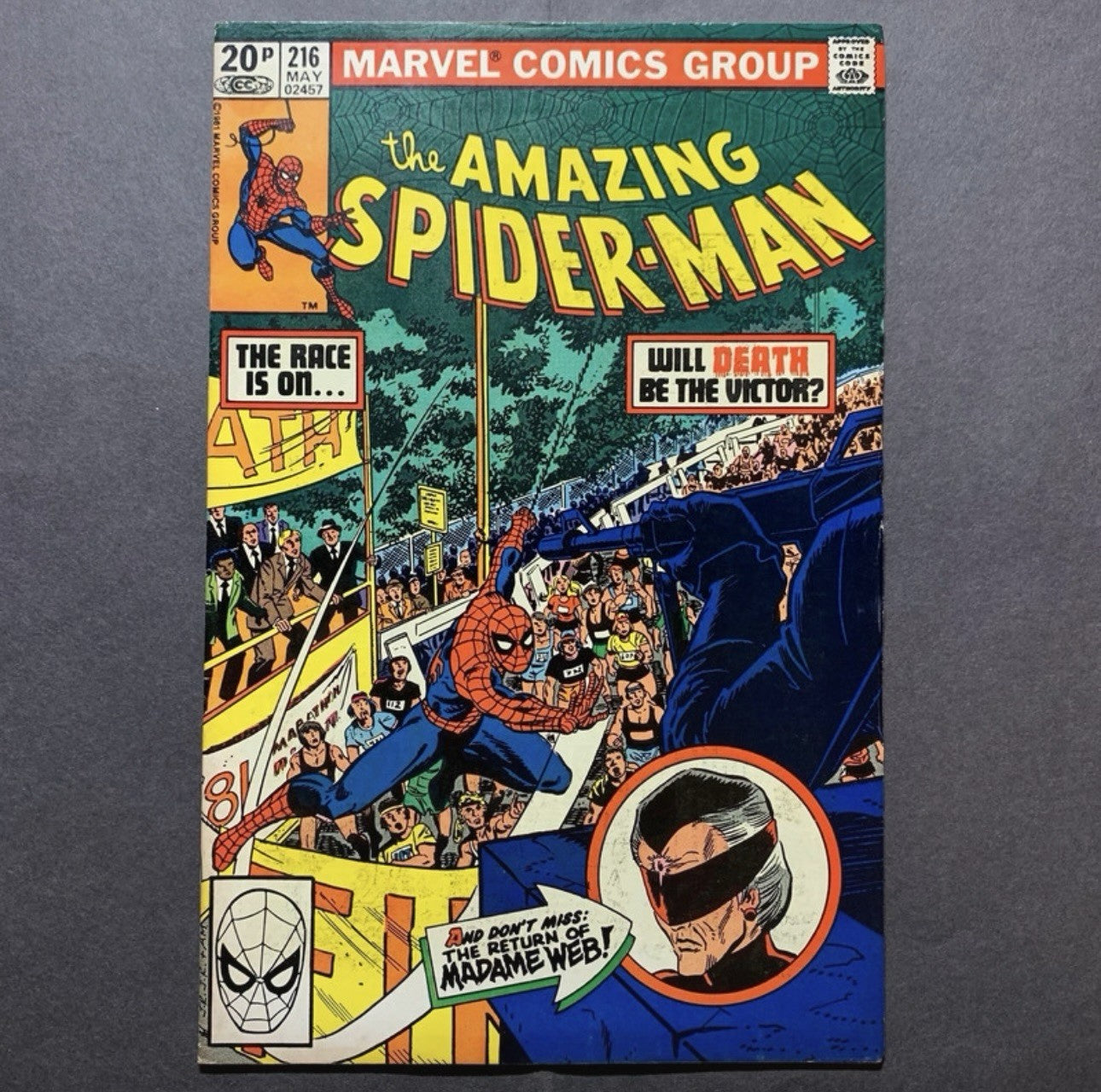 Amazing Spider-Man 216 - 2nd Appearance Of Madame Web - Bronze Age Marvel 1981