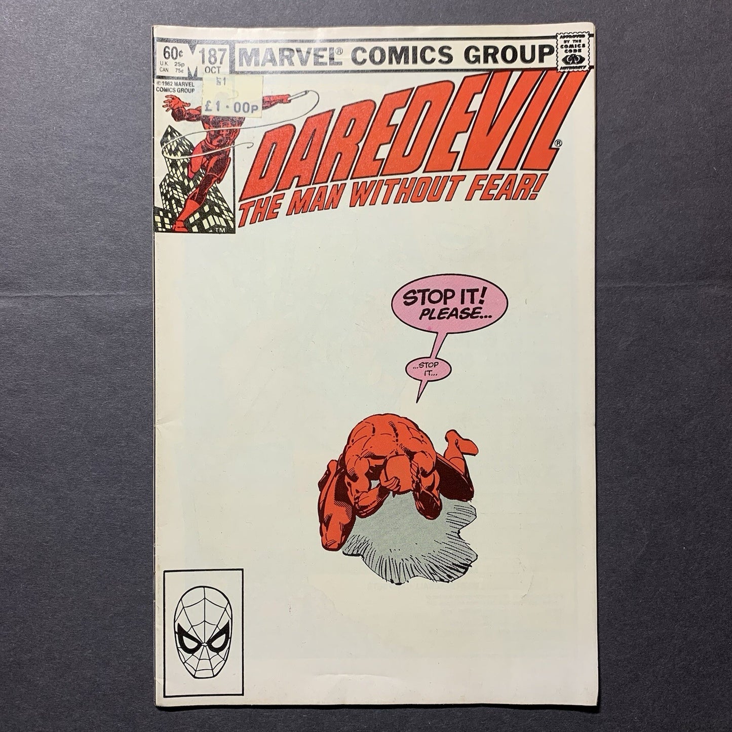 Daredevil 187/ Bronze Age Marvel Comics 1982