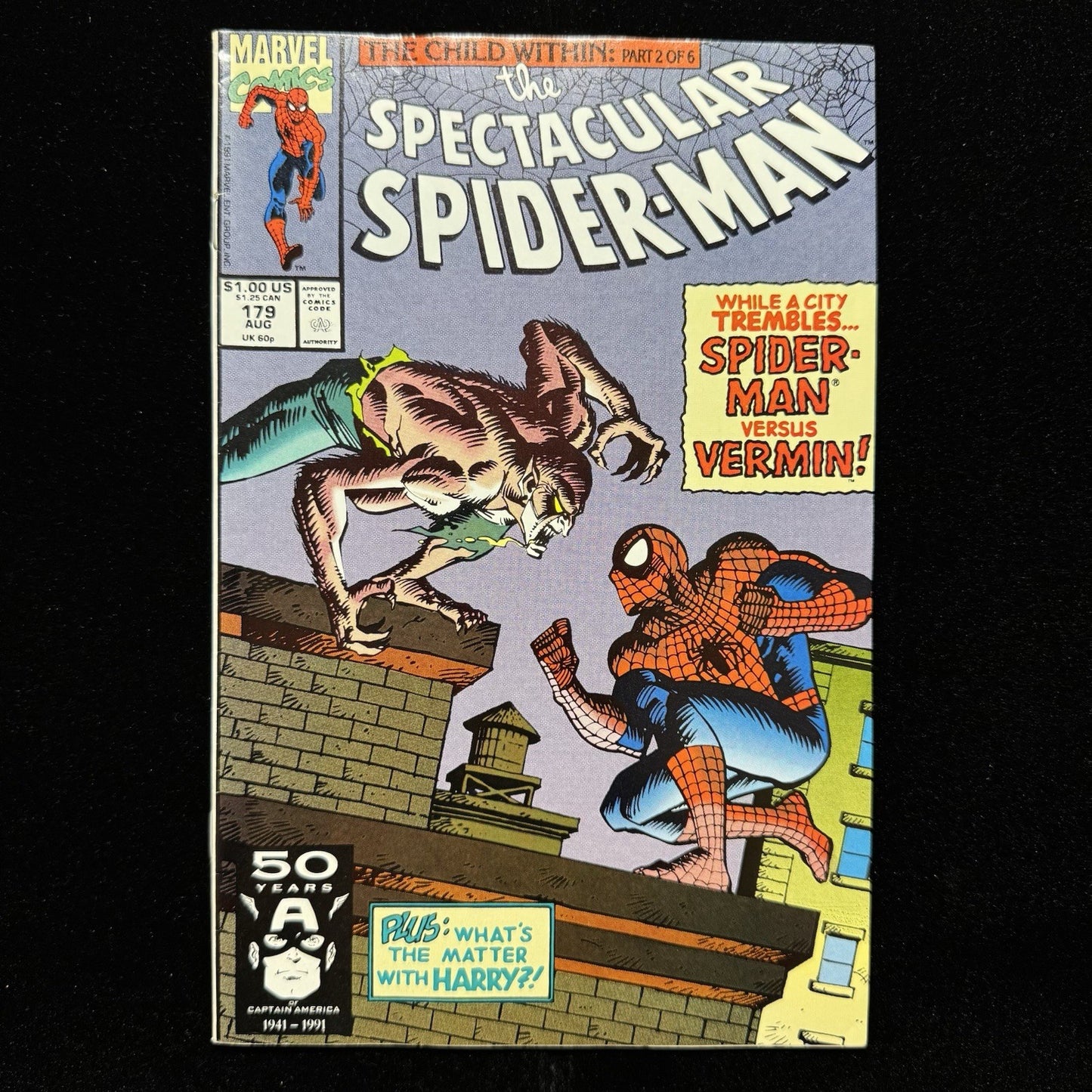 Spectacular Spider-Man 179 - Copper Age Marvel Comics 1991