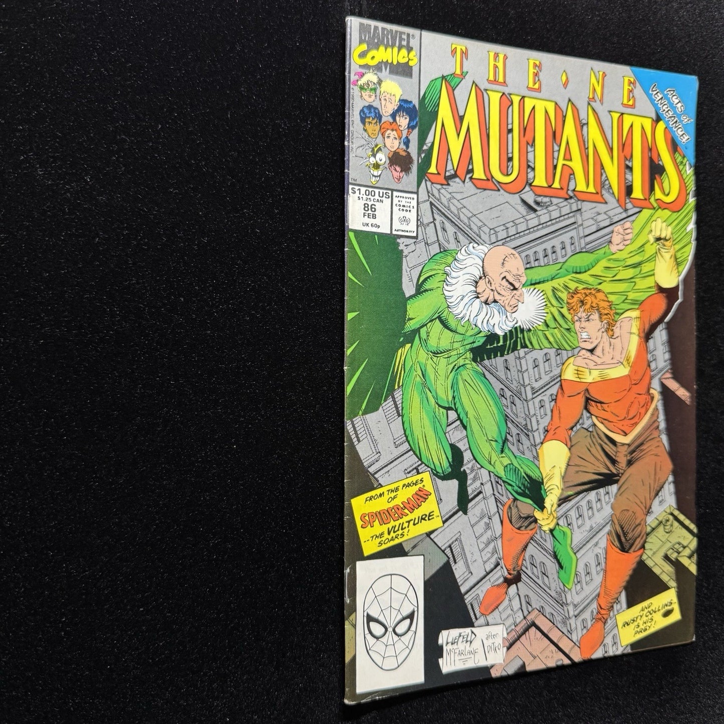New Mutants 86 - 1st Cameo Appearance Of Cable - Copper Age Marvel Comics 1990