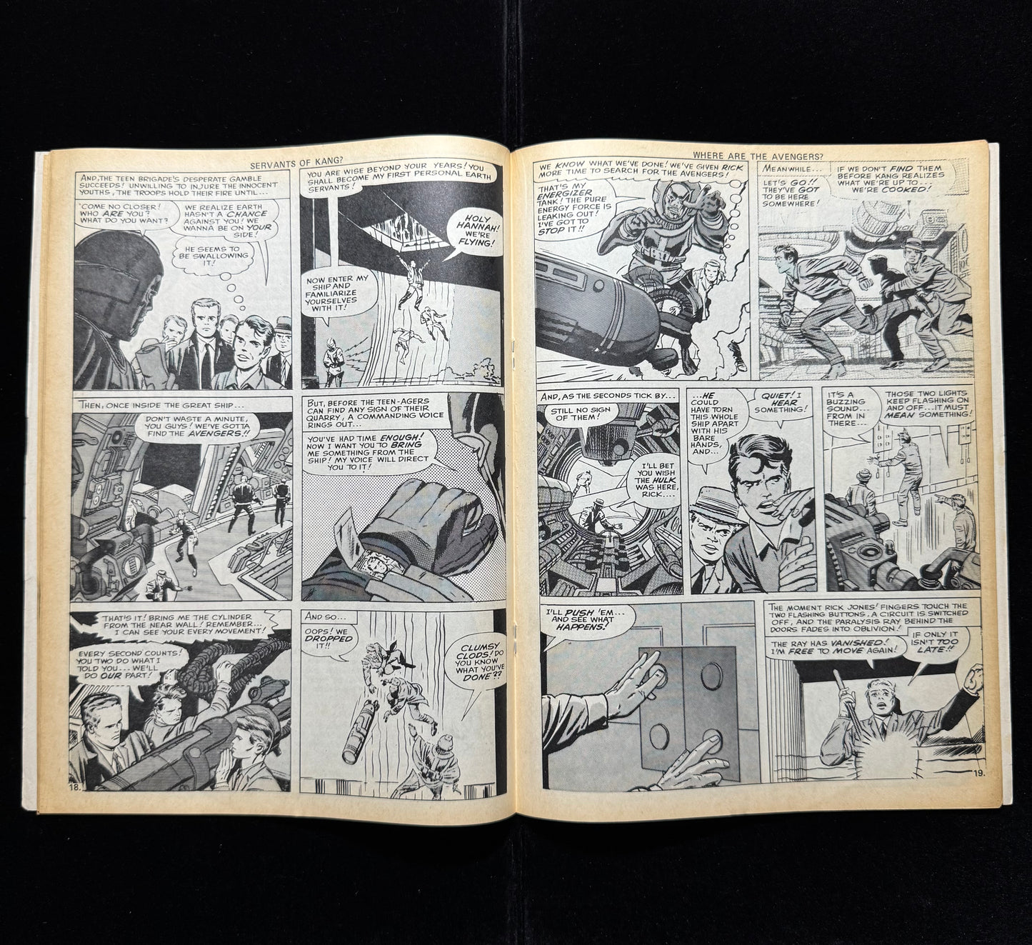 The Avengers 5 - Uk Reprint Of Avengers 8 1st App Kang - Bronze Age Marvel 1973