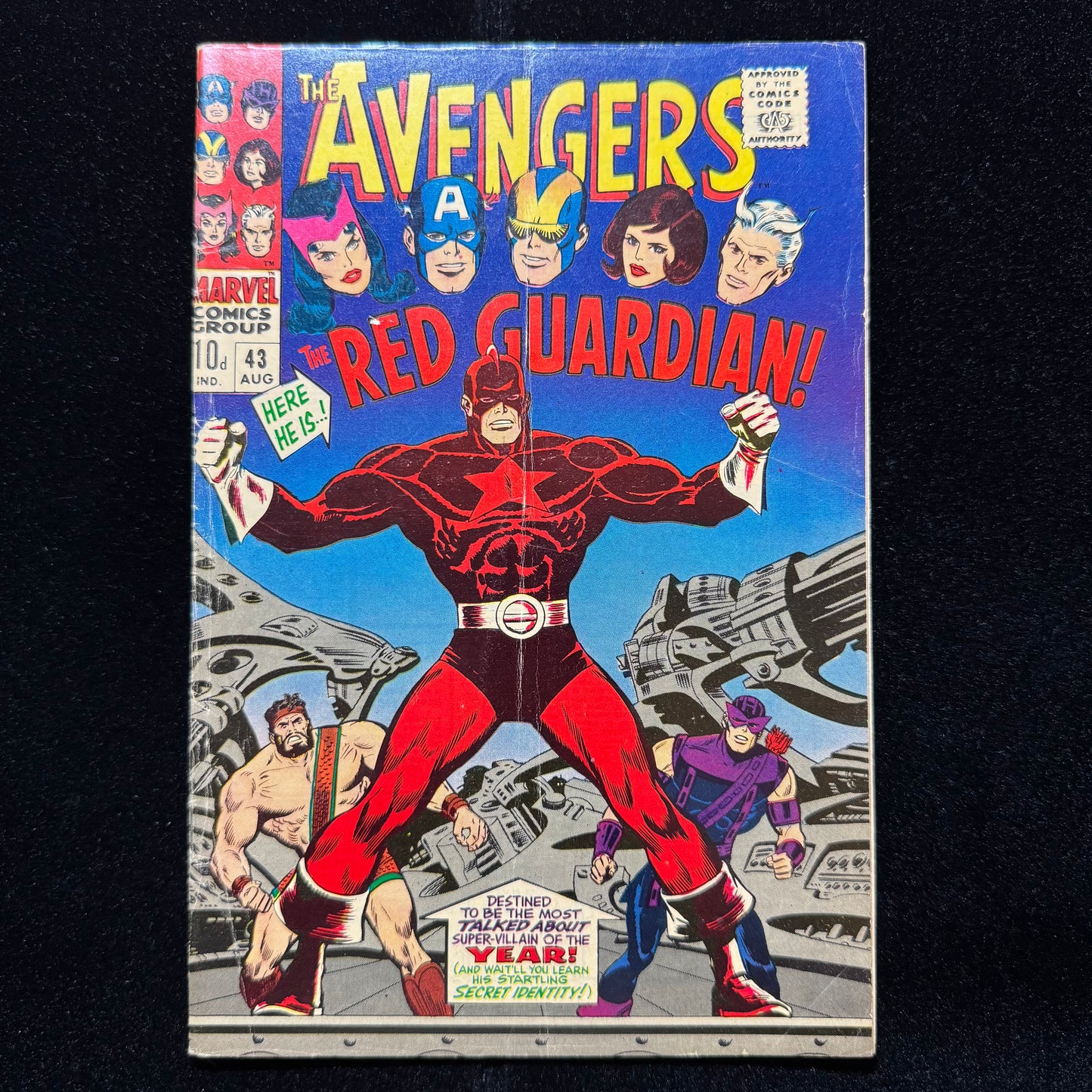 Avengers 43 - 1st Appearance Of The Red Guardian - Silver Age Marvel Comics 1967