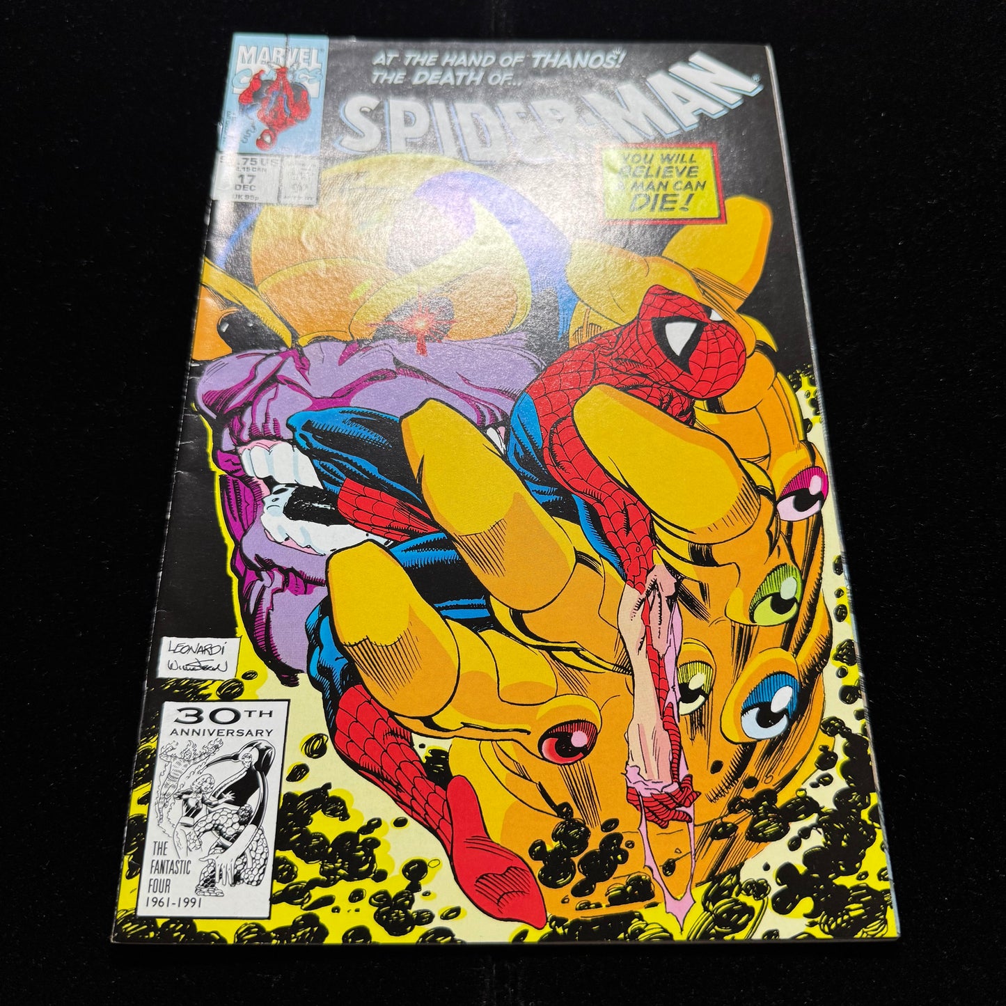 Spider-Man 17 - Thanos Cover - Copper Age Marvel Comics 1991