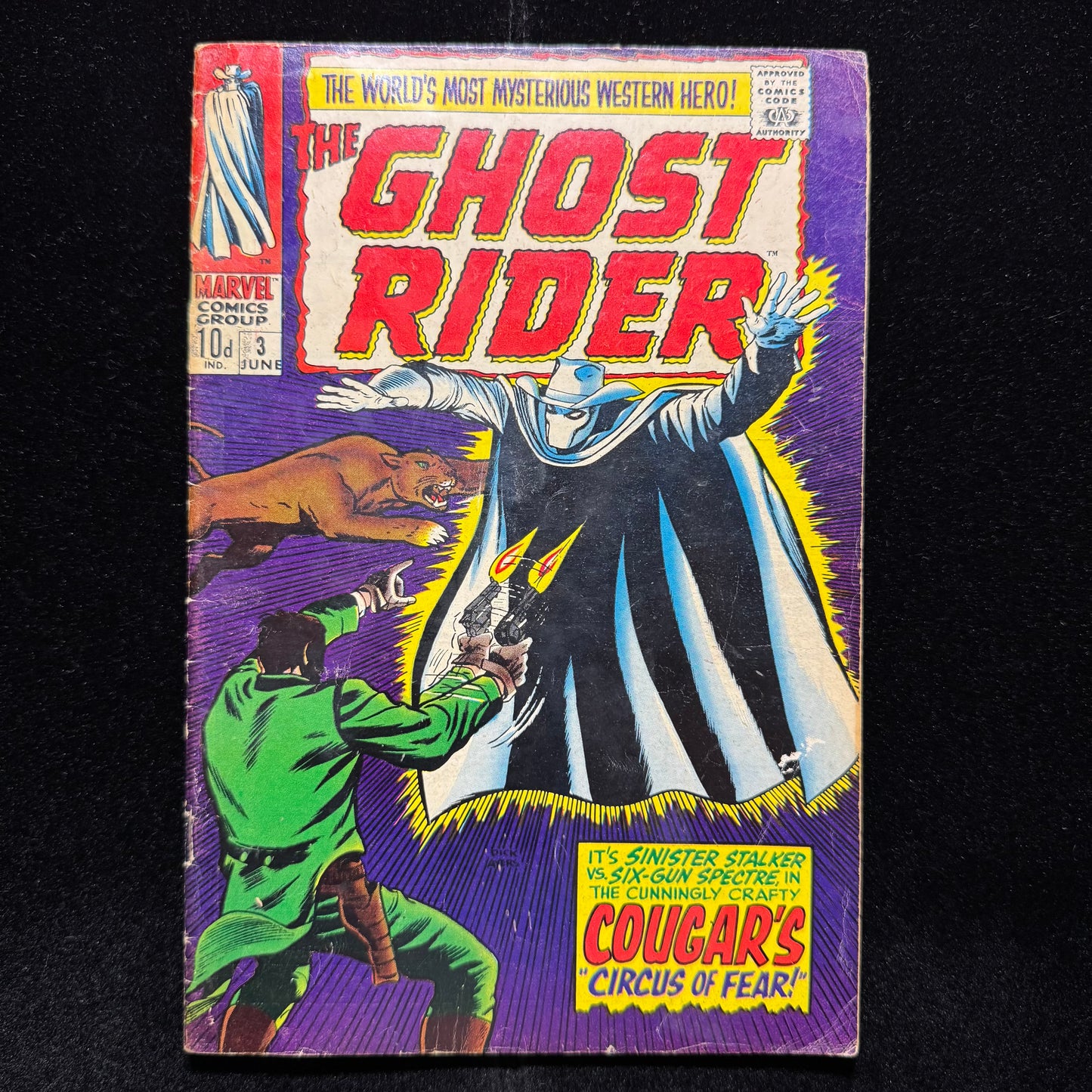 Ghost Rider 3 - 3rd Appearance Of Carter Slade - Silver Age Marvel Comics 1967