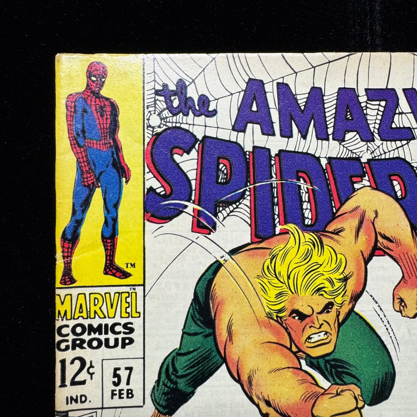 Amazing Spider-Man 57 - Spider-Man And Ka-Zar 1st Meet - Silver Age Marvel 1968