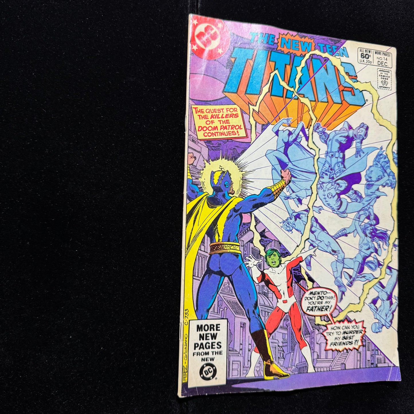 New Teen Titans 14 - Origin Of Doom Patrol - Bronze Age Dc Comics 1981