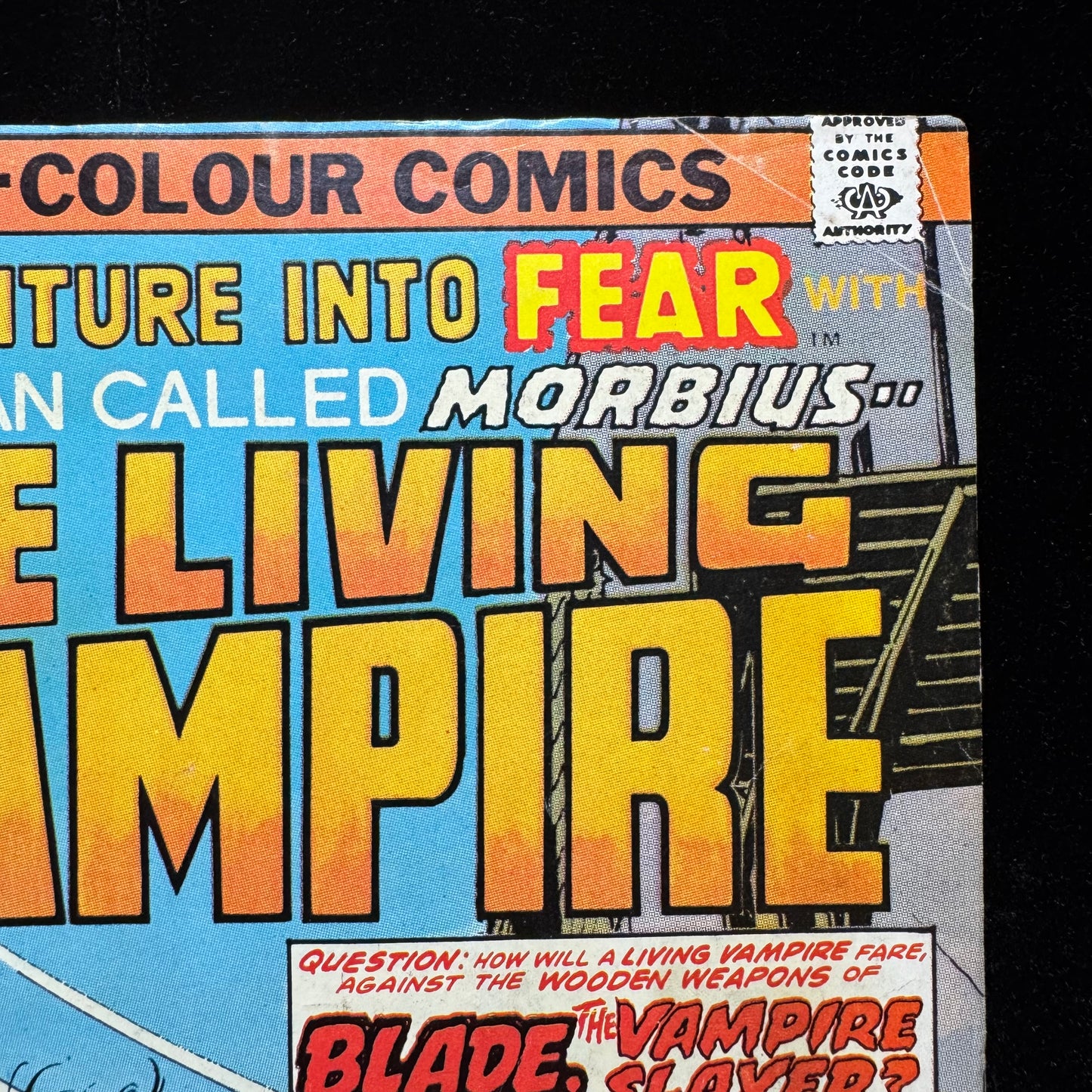 Adventure Into Fear 24 - Blade And Morbius 1st Meet - Bronze Age Marvel 1974