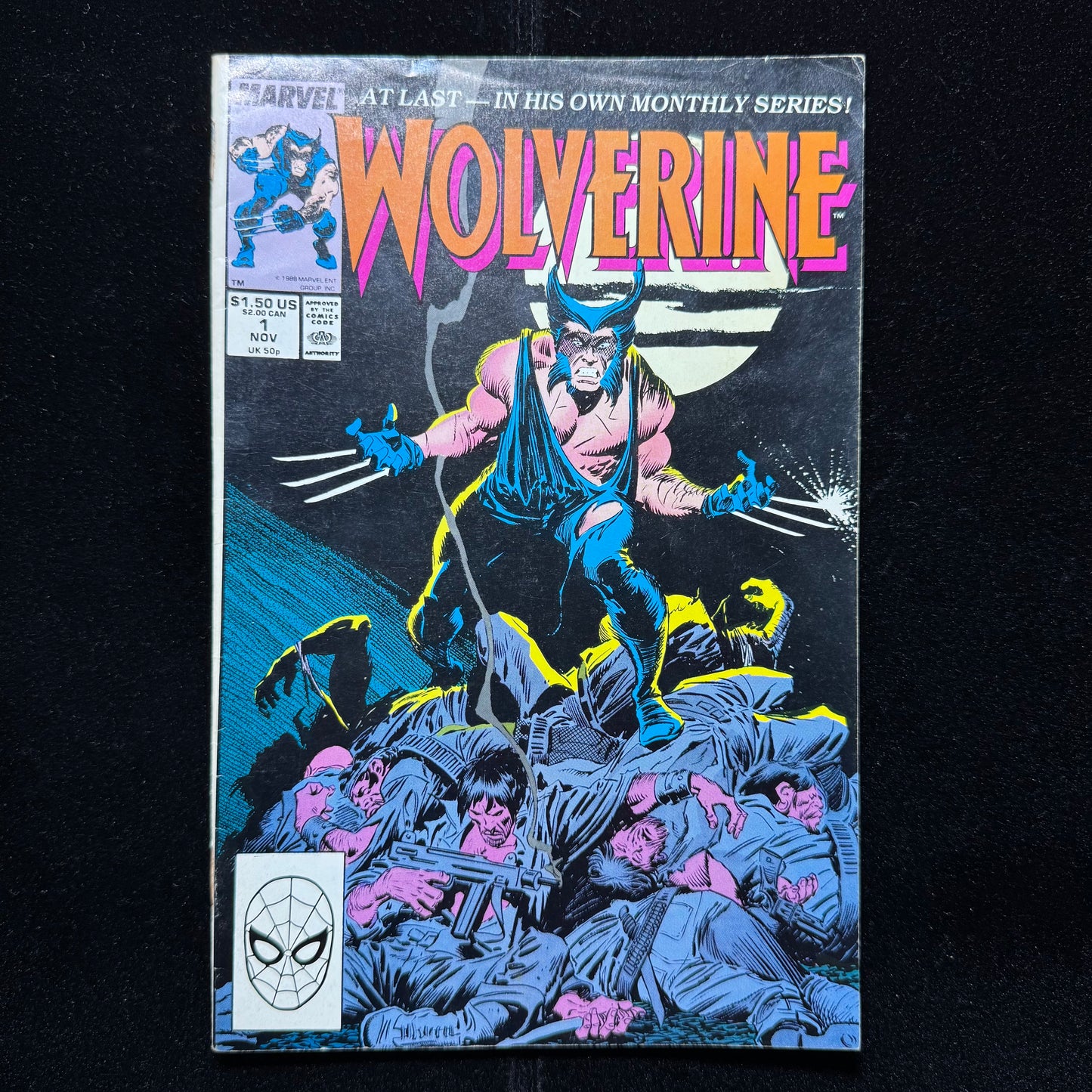 Wolverine 1 - Premiere Issue + 1st Wolverine Black Suit - Copper Age Marvel 1988