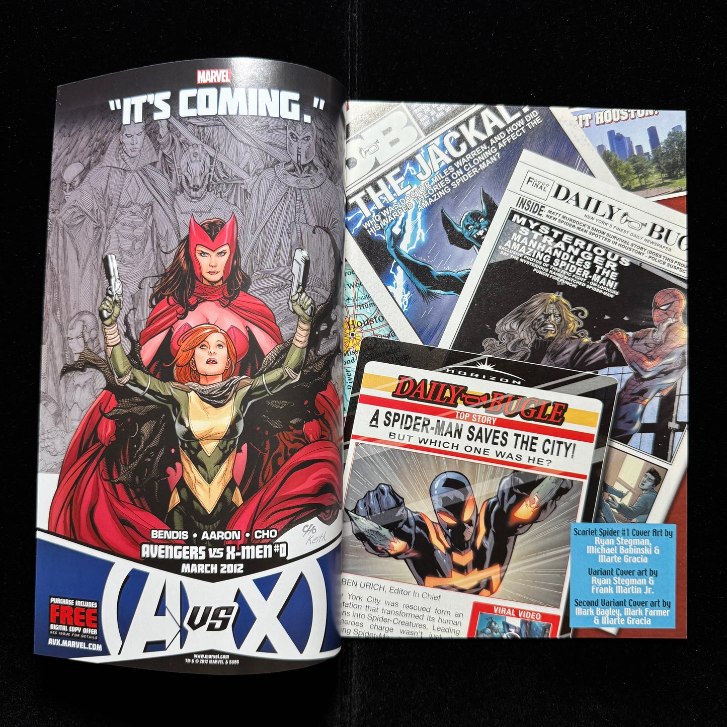 Scarlet Spider 1 - 2nd Print Variant - Modern Age Marvel Comics 2012