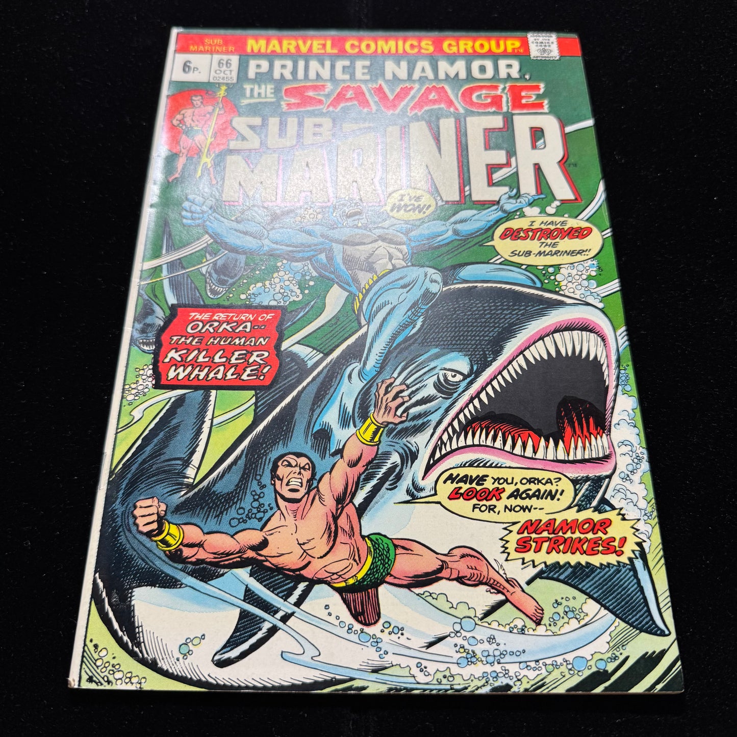 Sub-Mariner 66 - 1st Appearance Of Clay Wilson - Bronze Age Marvel Comics 1973