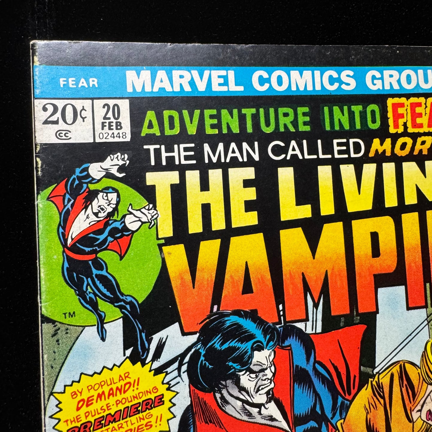 Adventure Into Fear 20 - 1st Solo Morbius Story - Bronze Age Marvel Comics 1974