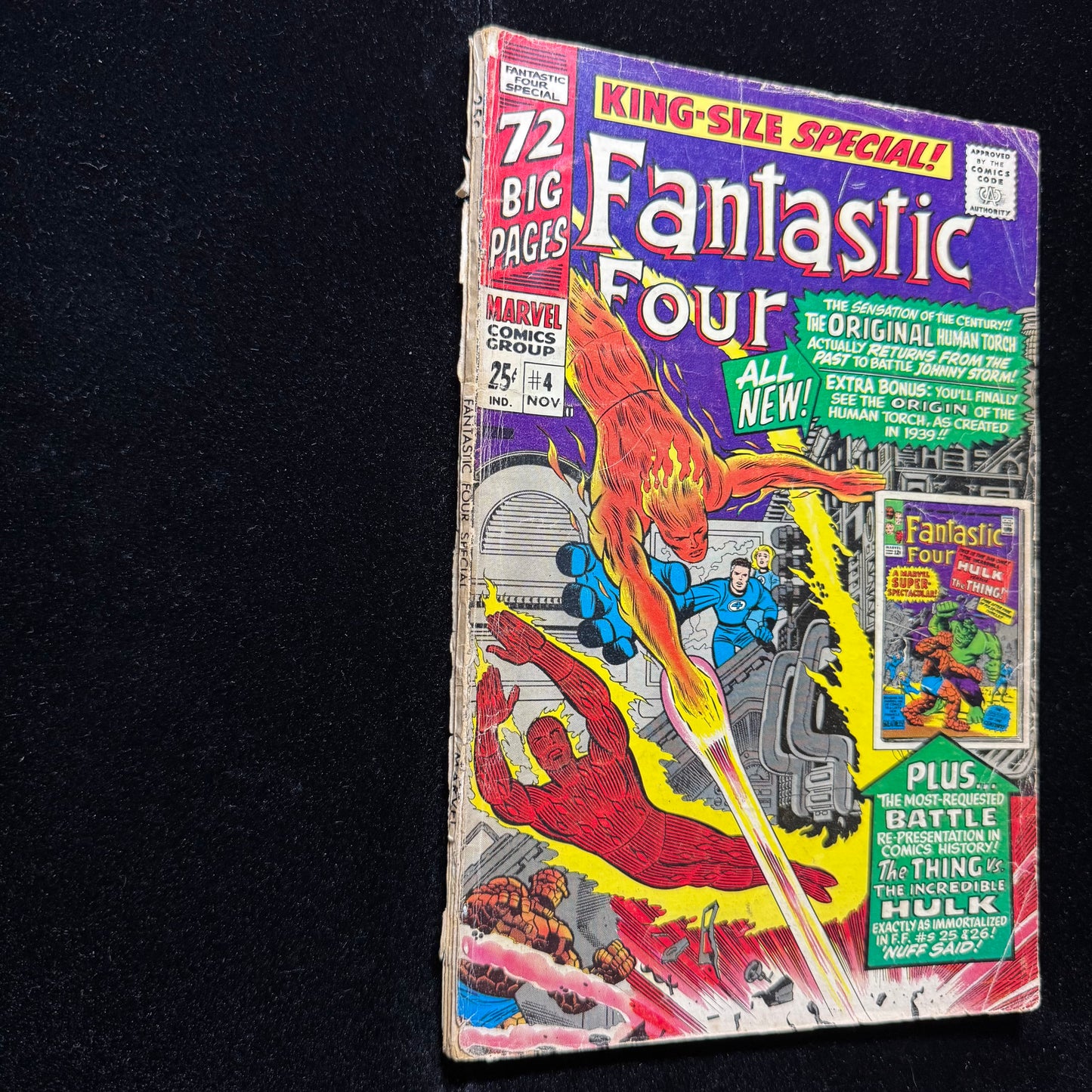Fantastic Four Annual 4 - Origin Of Human Torch - Silver Age Marvel Comics 1966