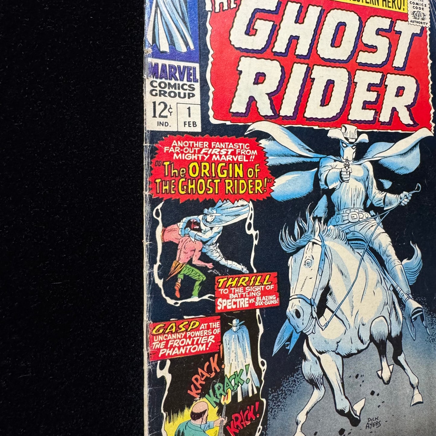 Ghost Rider 1 - 1st App Of Carter Slade Ghost Rider - Silver Age Marvel 1967