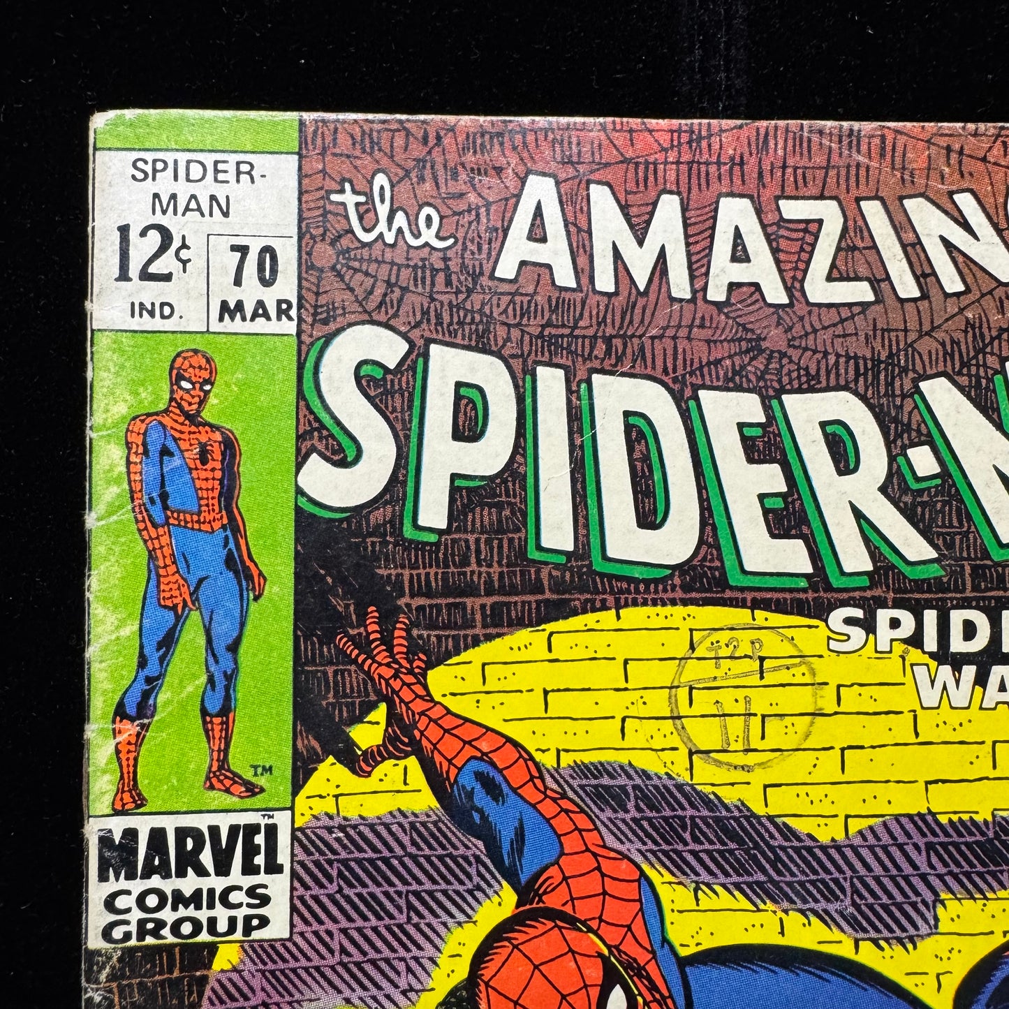 Amazing Spider-Man 70 - 1st Cameo App Of Vanessa Fisk - Silver Age Marvel 1969