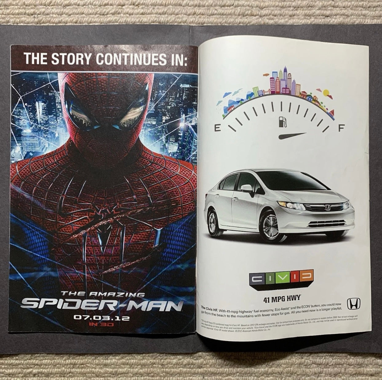 Amazing Spider-Man The Movie 1 & 2/ Complete Set/ Modern Age Marvel Comics 2012