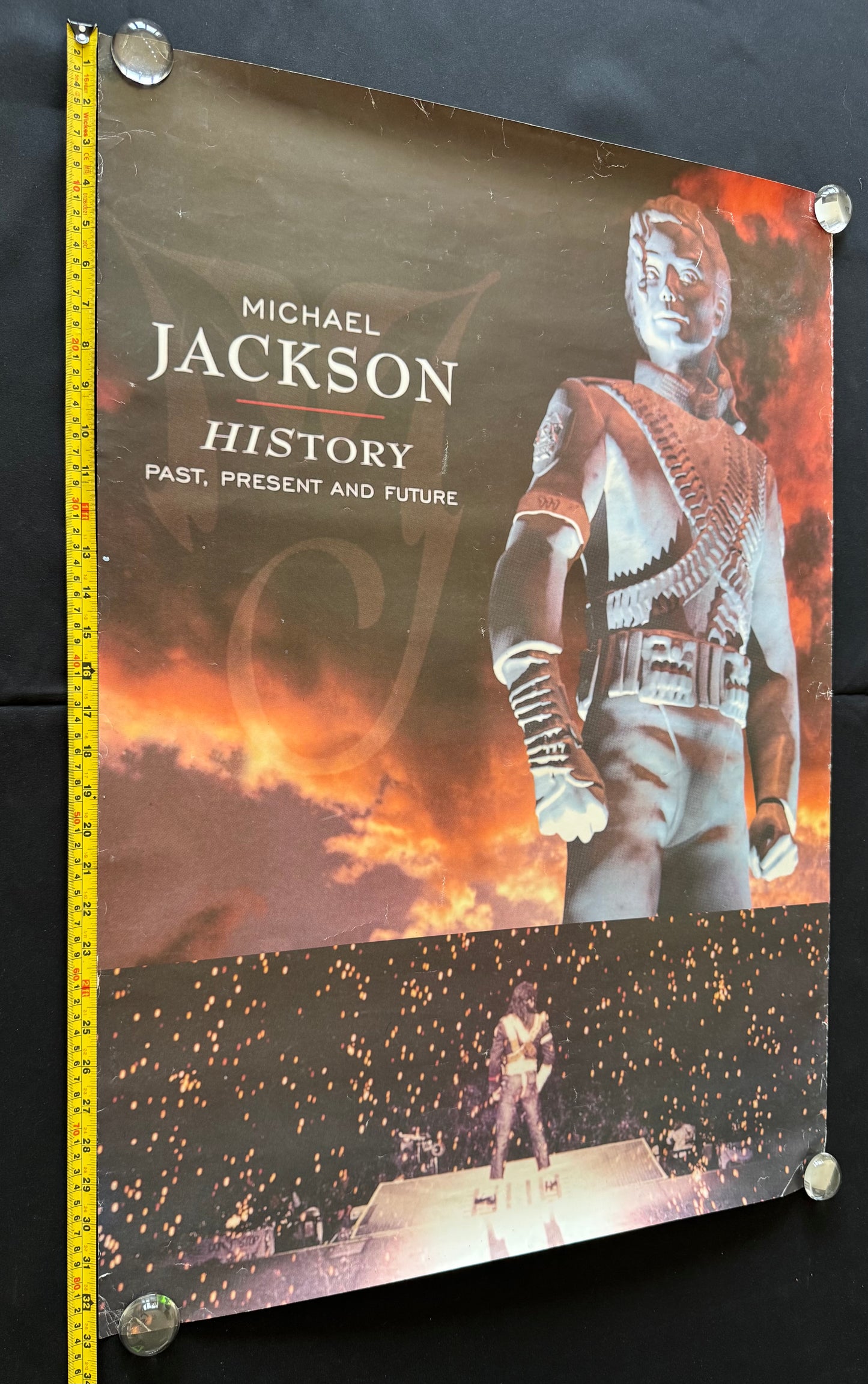 Michael Jackson HIStory - Original Promotional Poster - 33” x 23.5” - Rare 1995