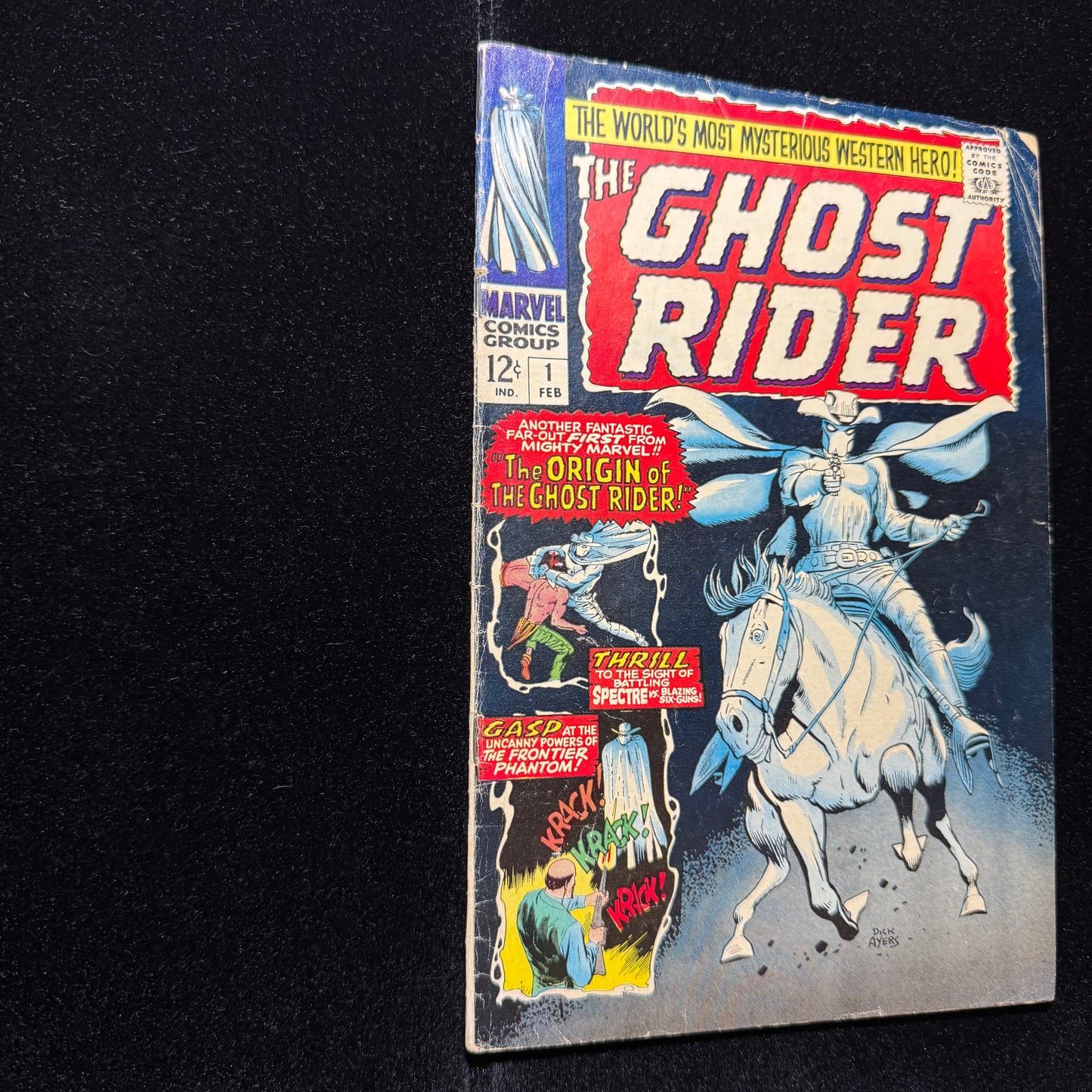 Ghost Rider 1 - 1st App Of Carter Slade Ghost Rider - Silver Age Marvel 1967