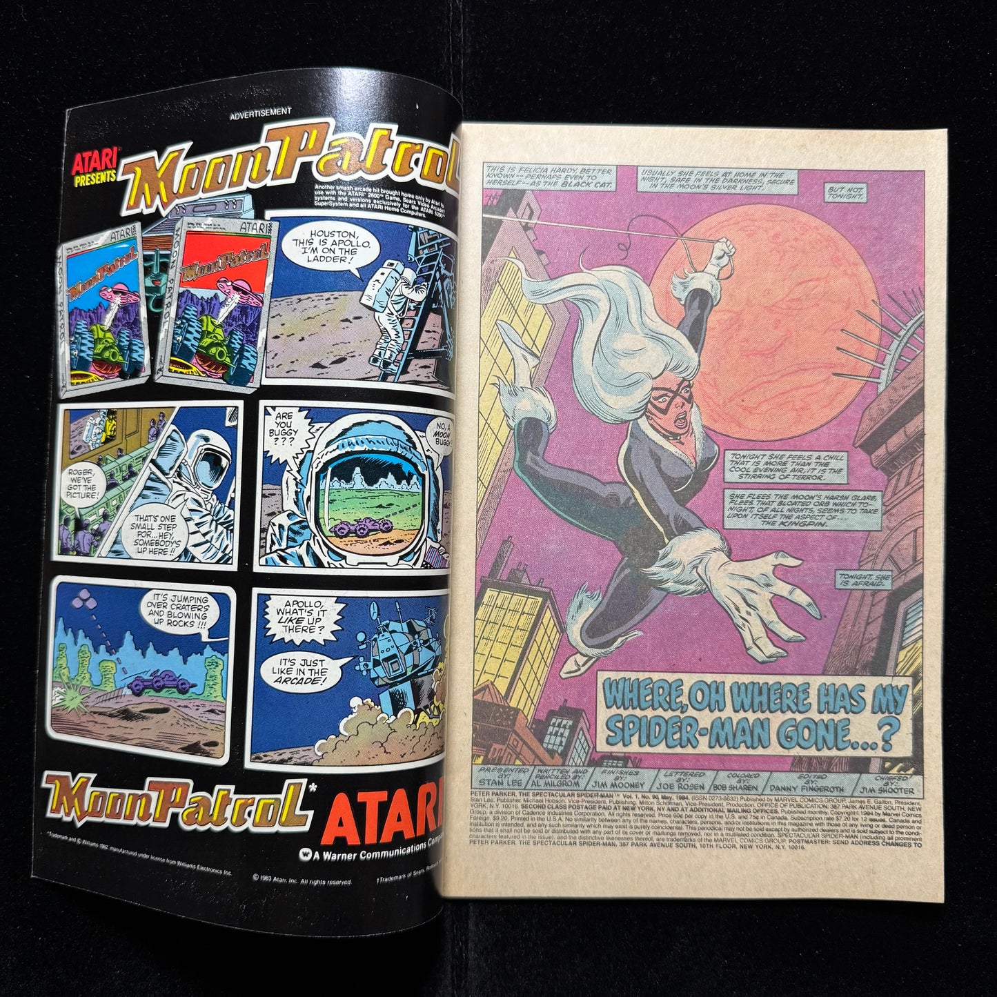 Spectacular Spider-Man 90 - 2nd App Black Suit - Copper Age Marvel Comics 1984