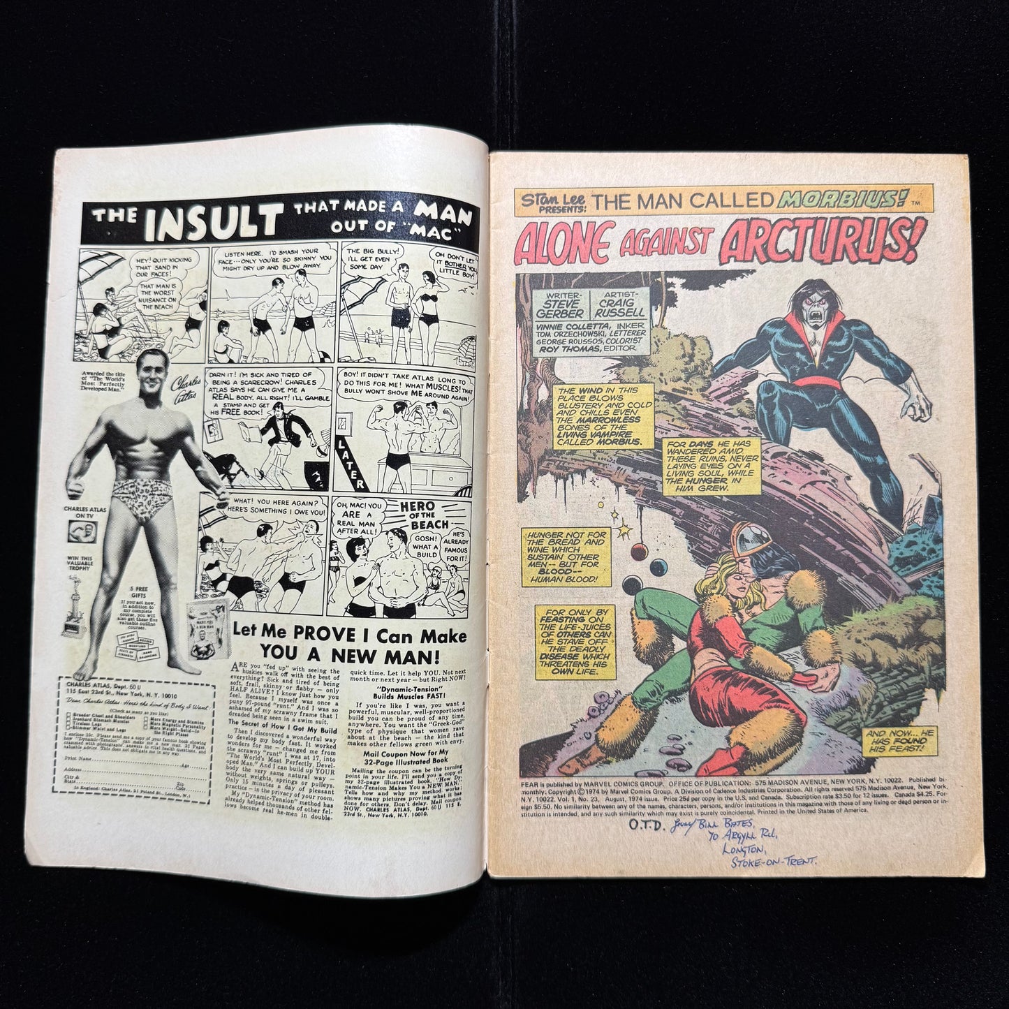 Adventure Into Fear 23 - Bronze Age Marvel Comics 1974