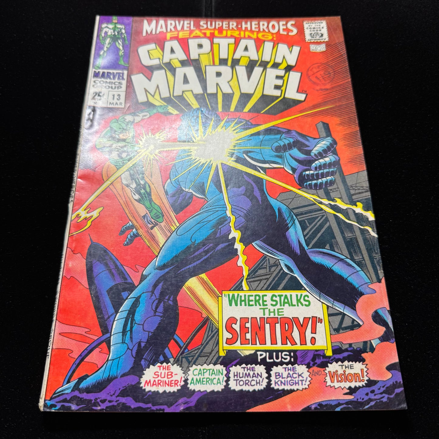 Marvel Super-Heroes 13 - 1st App Carol Danvers - Silver Age Marvel Comics 1968