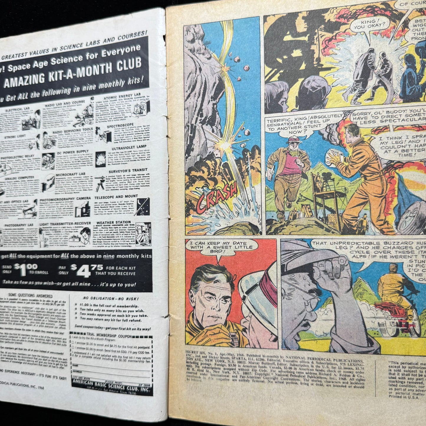 Secret Six 1 - 1st Team Appearance Of The Secret Six - Silver Age Dc Comics 1968
