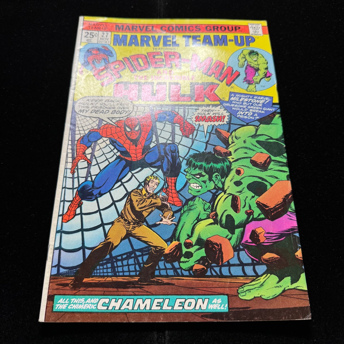 Marvel Team Up 27 - Value Stamp Has Been Cut Out- Bronze Age Marvel Comics 1974