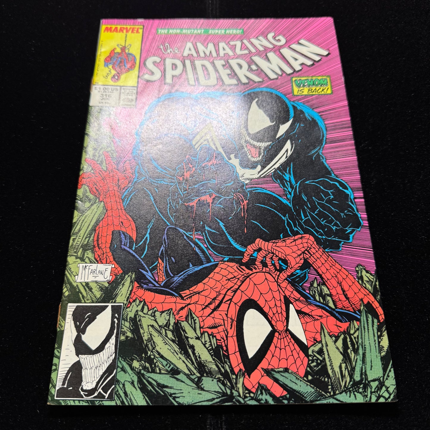 Amazing Spider-Man 316 - 3rd App Venom - Iconic Cover - Copper Age Marvel 1989