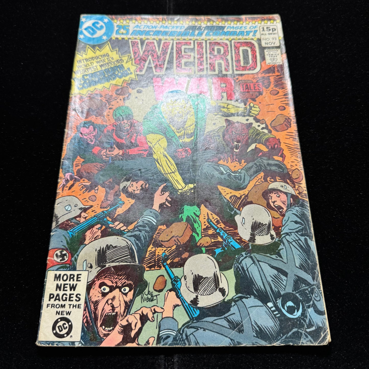 Weird War Tales 93 - 1st App Of Creature Commandos - Bronze Age Dc Comics 1980