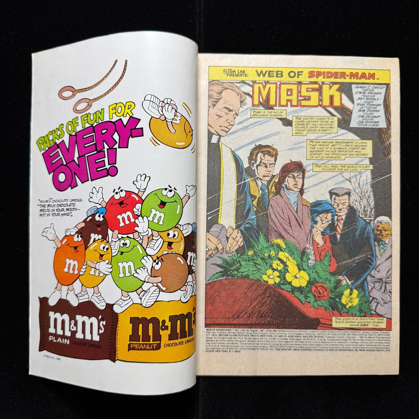 Web Of Spider-Man 29 - Copper Age Marvel Comics 1987