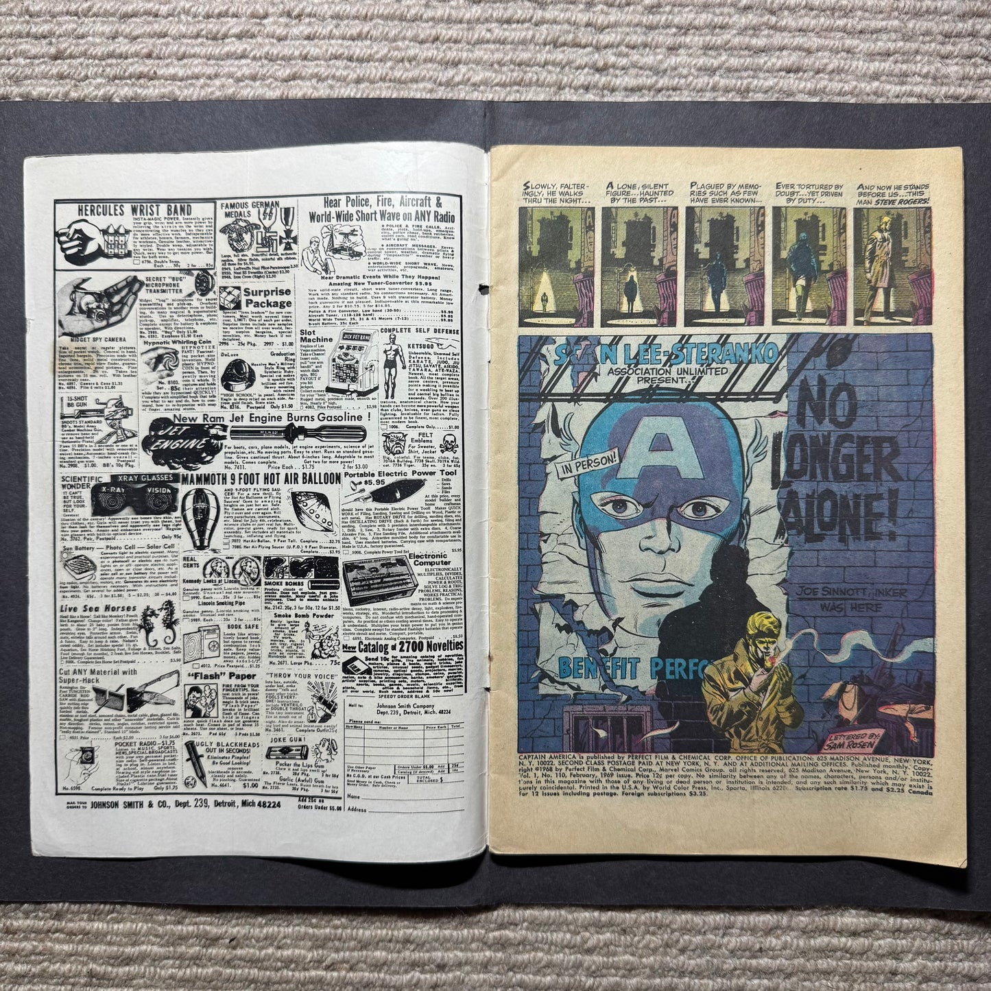 Captain America 110/ Silver Age Marvel Comics 1969