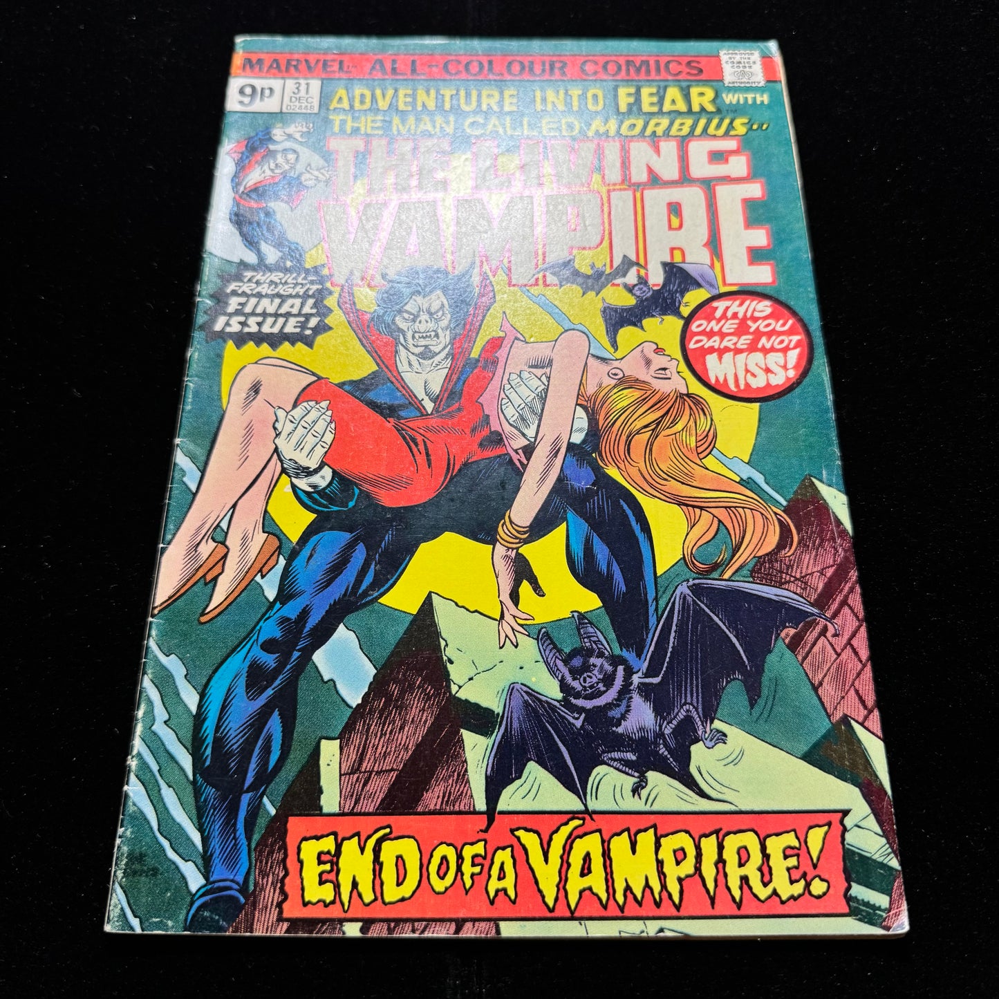 Adventure Into Fear 31 - Final Issue - Bronze Age Marvel Comics 1975