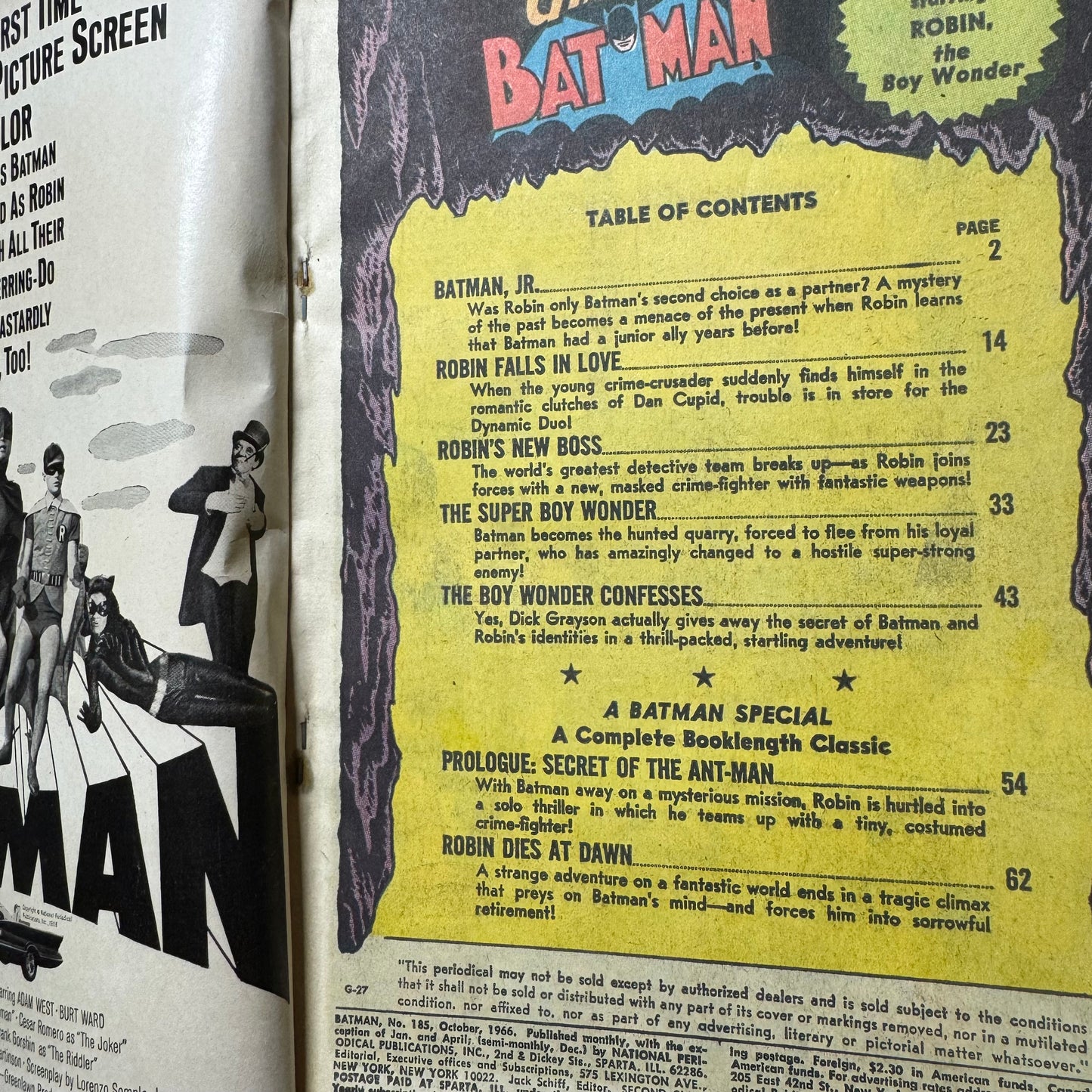 Batman 185 - Silver Age Dc Comics 1966