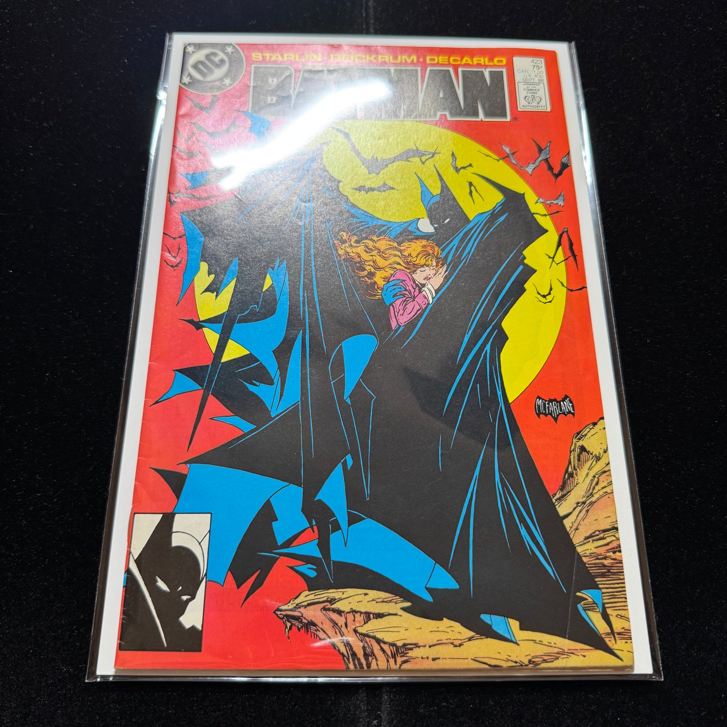 Batman 423 - Iconic Cover Art By Todd McFarlane - Copper Age Dc Comics 1988