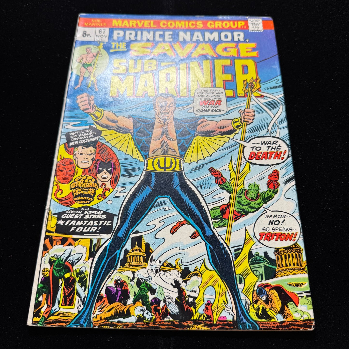 Sub-Mariner 67 - Debut New Sub-Mariner Costume - Bronze Age Marvel Comics 1973
