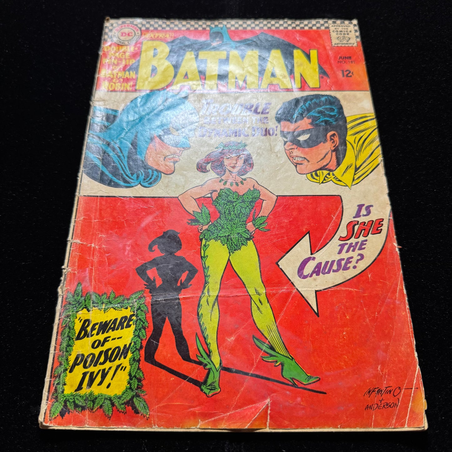 Batman 181 - 1st Appearance Of Poison Ivy - Silver Age Dc Comics 1966