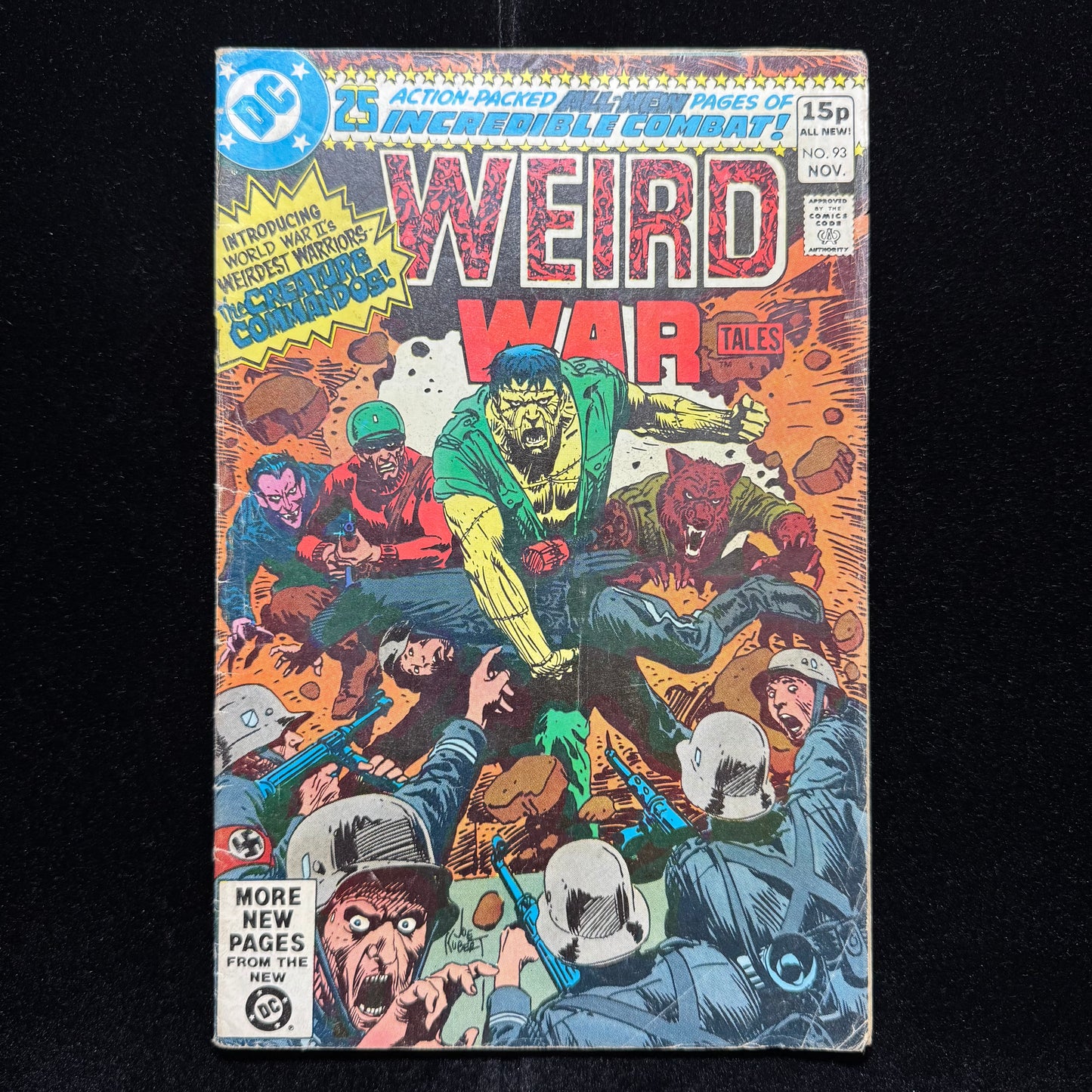 Weird War Tales 93 - 1st App Of Creature Commandos - Bronze Age Dc Comics 1980