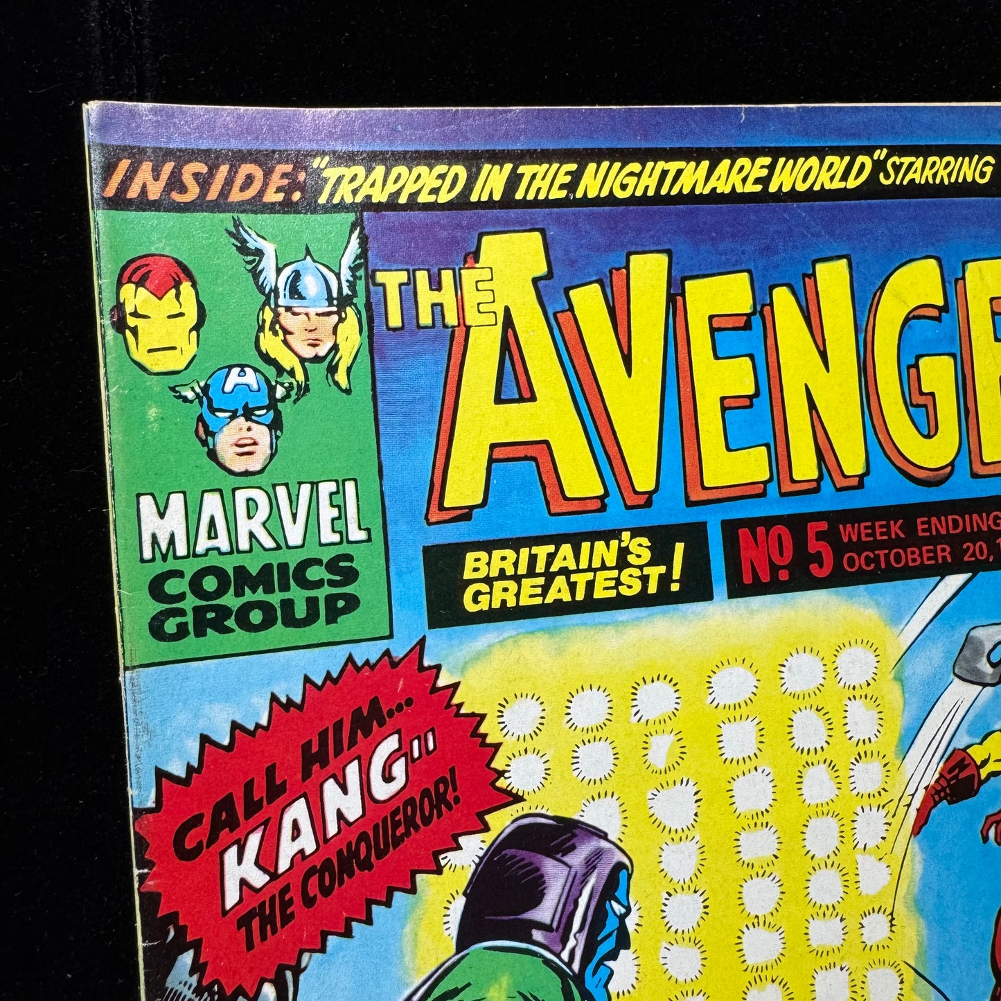 The Avengers 5 - Uk Reprint Of Avengers 8 1st App Kang - Bronze Age Marvel 1973