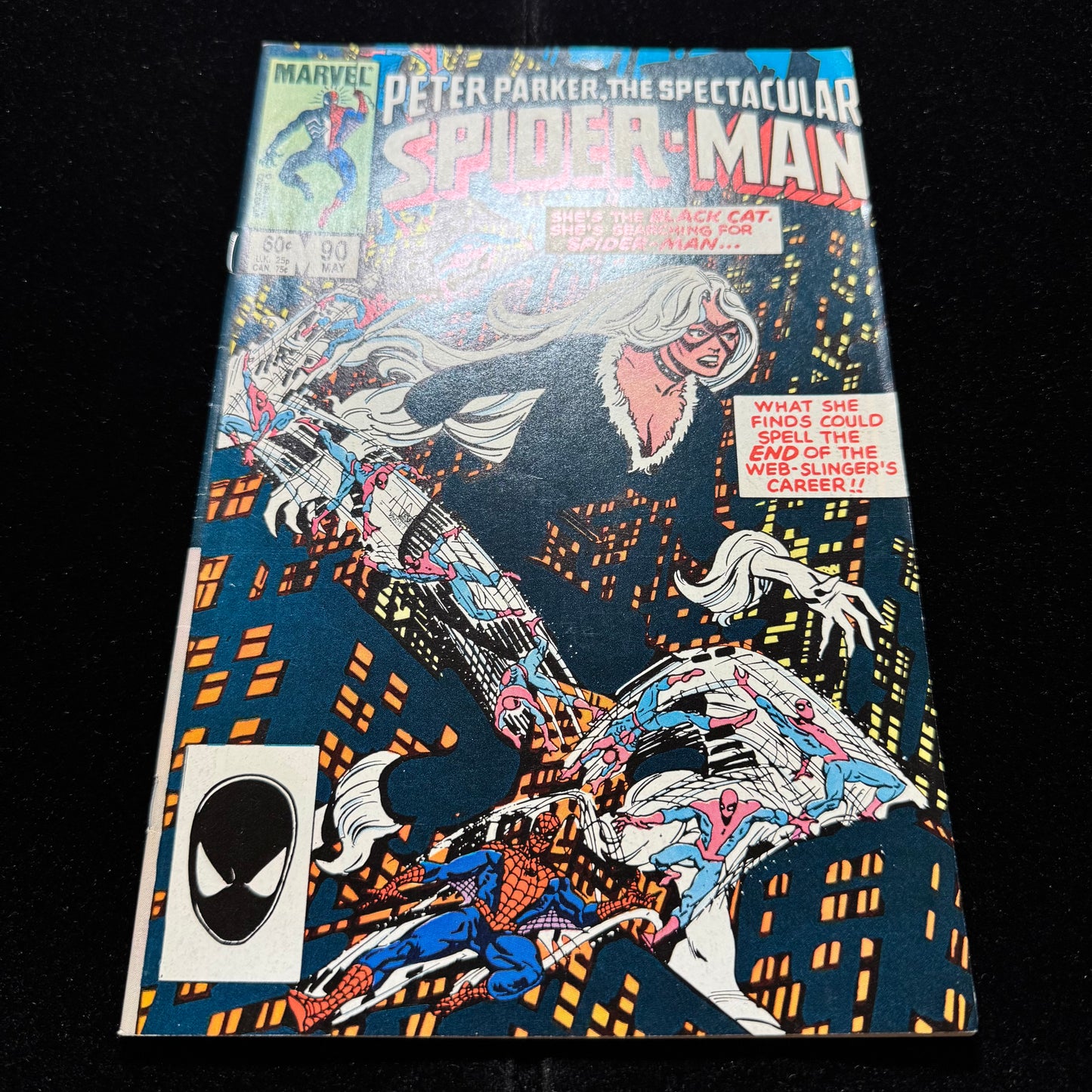 Spectacular Spider-Man 90 - 2nd App Black Suit - Copper Age Marvel Comics 1984